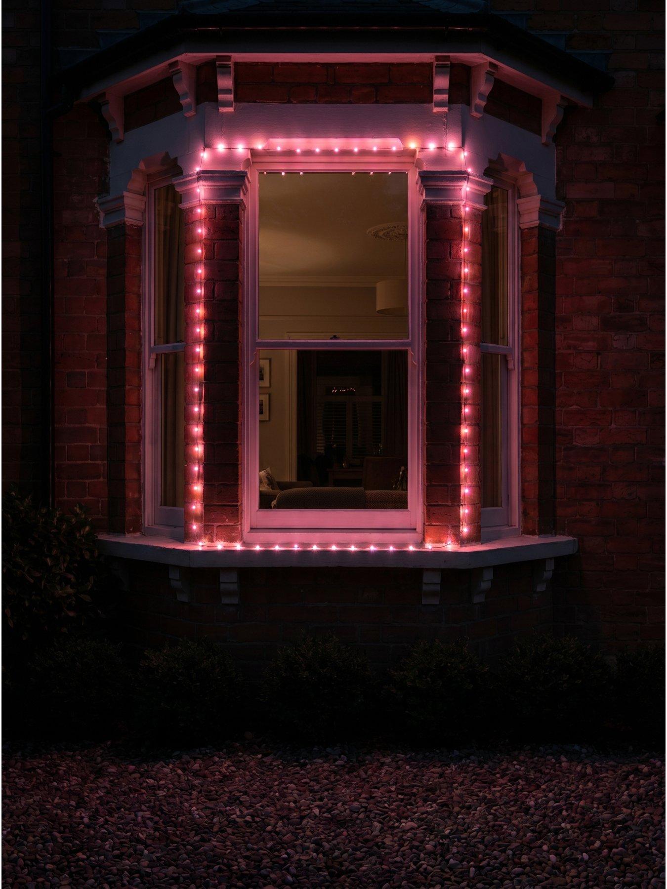Image 2 of 7 of Smart Halloween Two Tone String Lights 500 - Orange/Purple