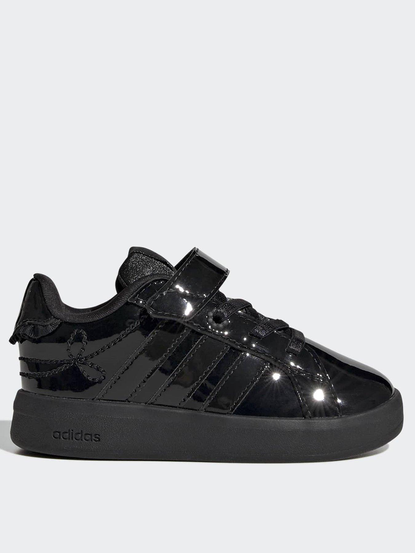 adidas Sportswear Infant Grand Court 3.0 Girls Elastic Shoes - Black