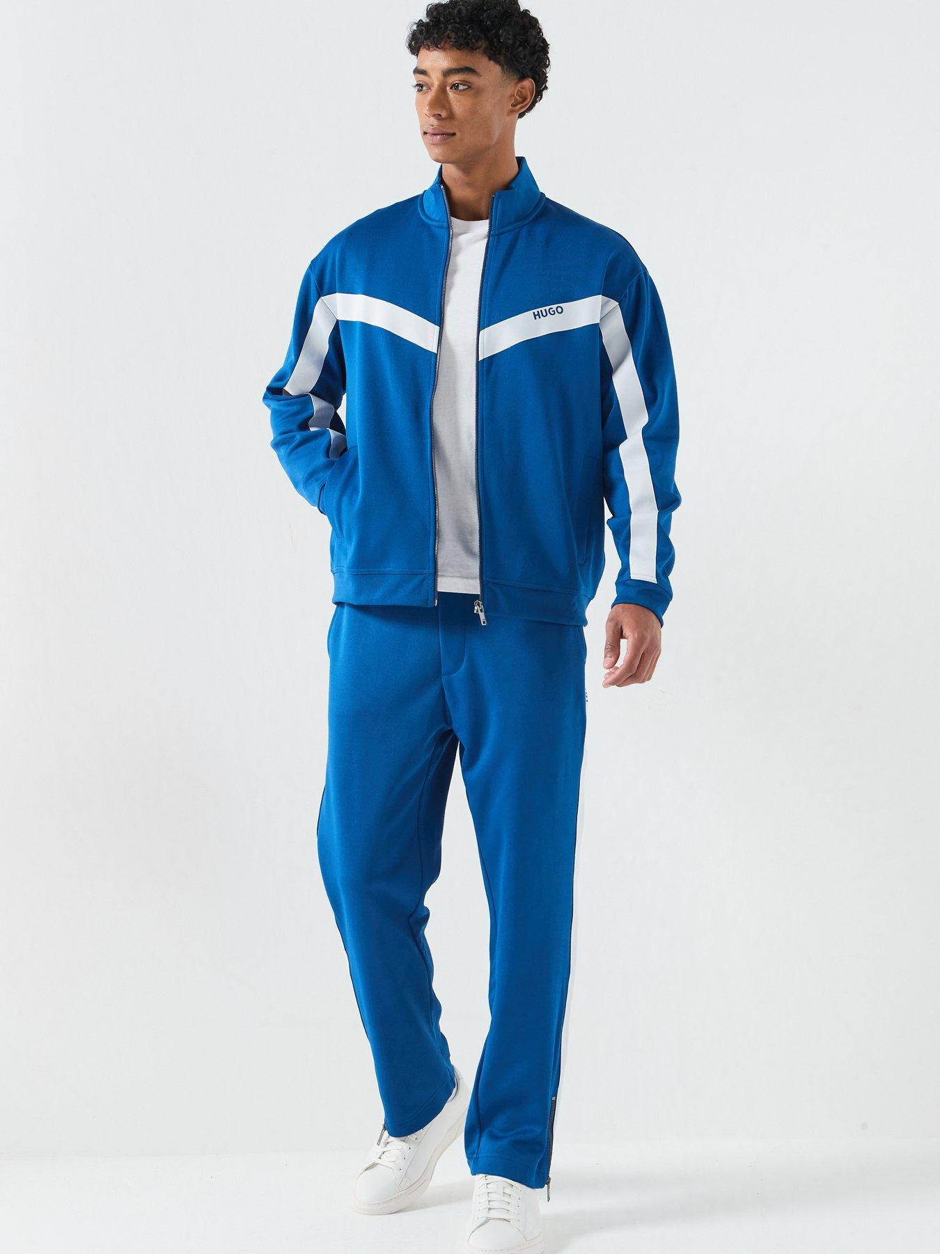 Image 3 of 6 of HUGO Darti Full Zip Sweat Top - Bright Blue