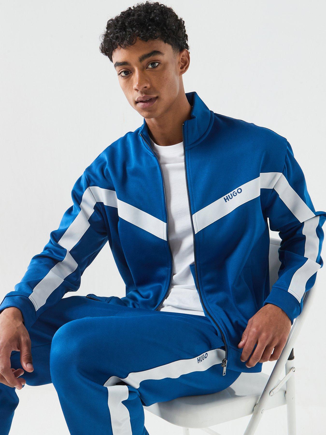 Image 5 of 6 of HUGO Darti Full Zip Sweat Top - Bright Blue