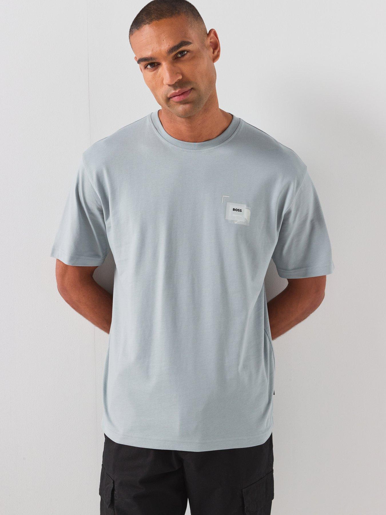 Image 2 of 6 of BOSS Back Graphic T-Shirt - Light Grey