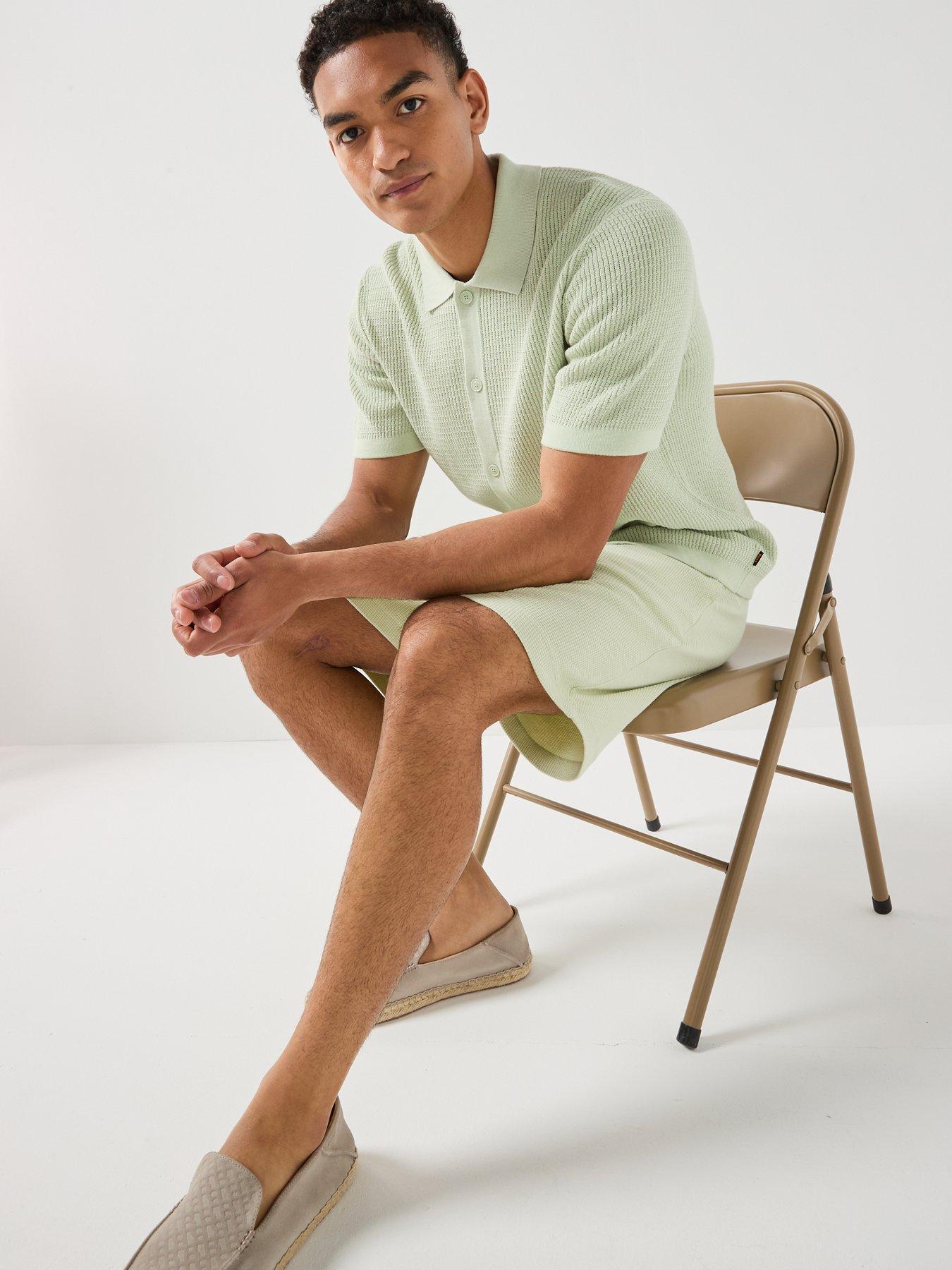 Image 4 of 6 of BOSS Relaxed Jumpers - Light Green