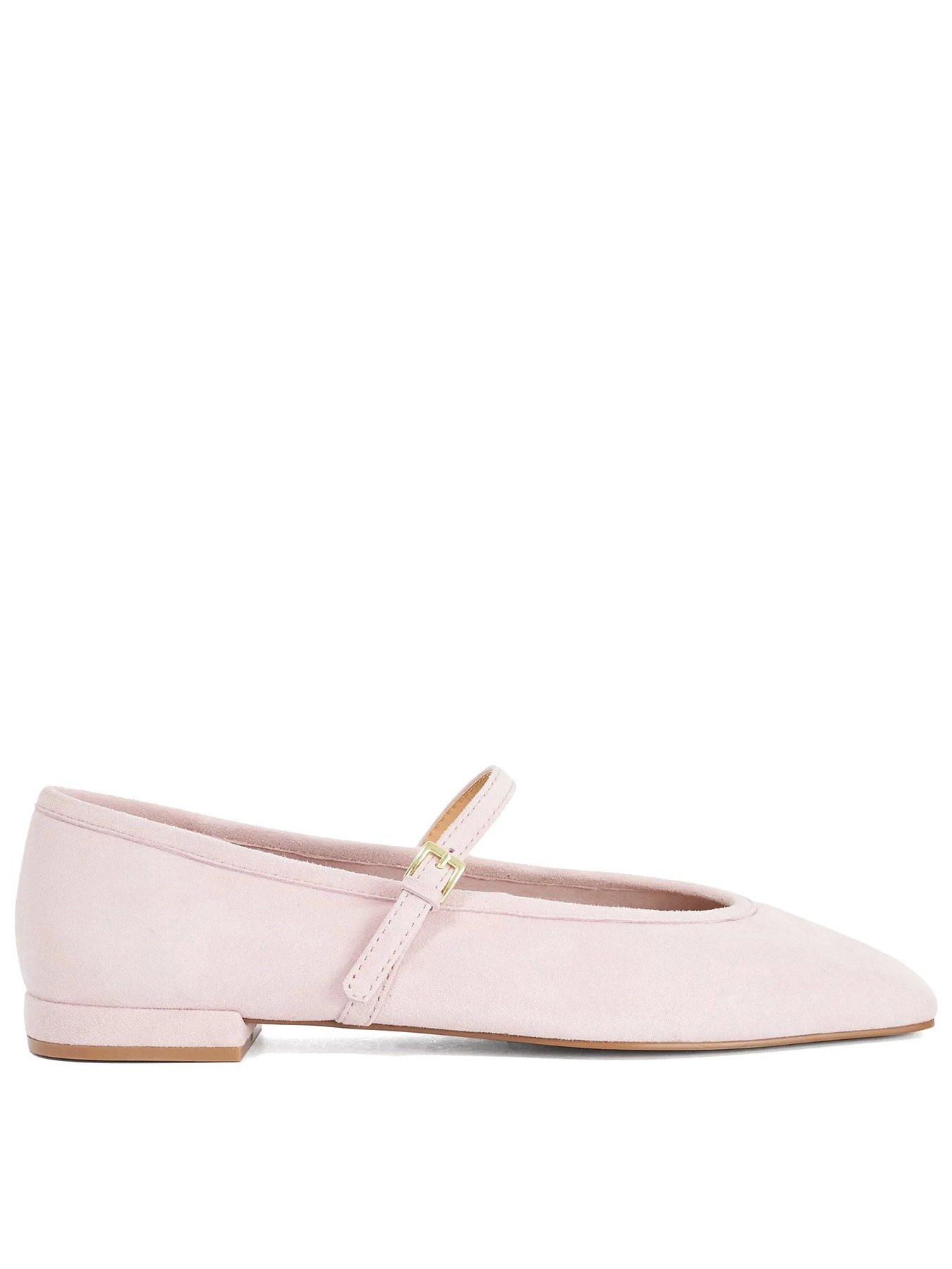 Dune London Heartthrob Casual Suede Mary Jane Shoes - Pink