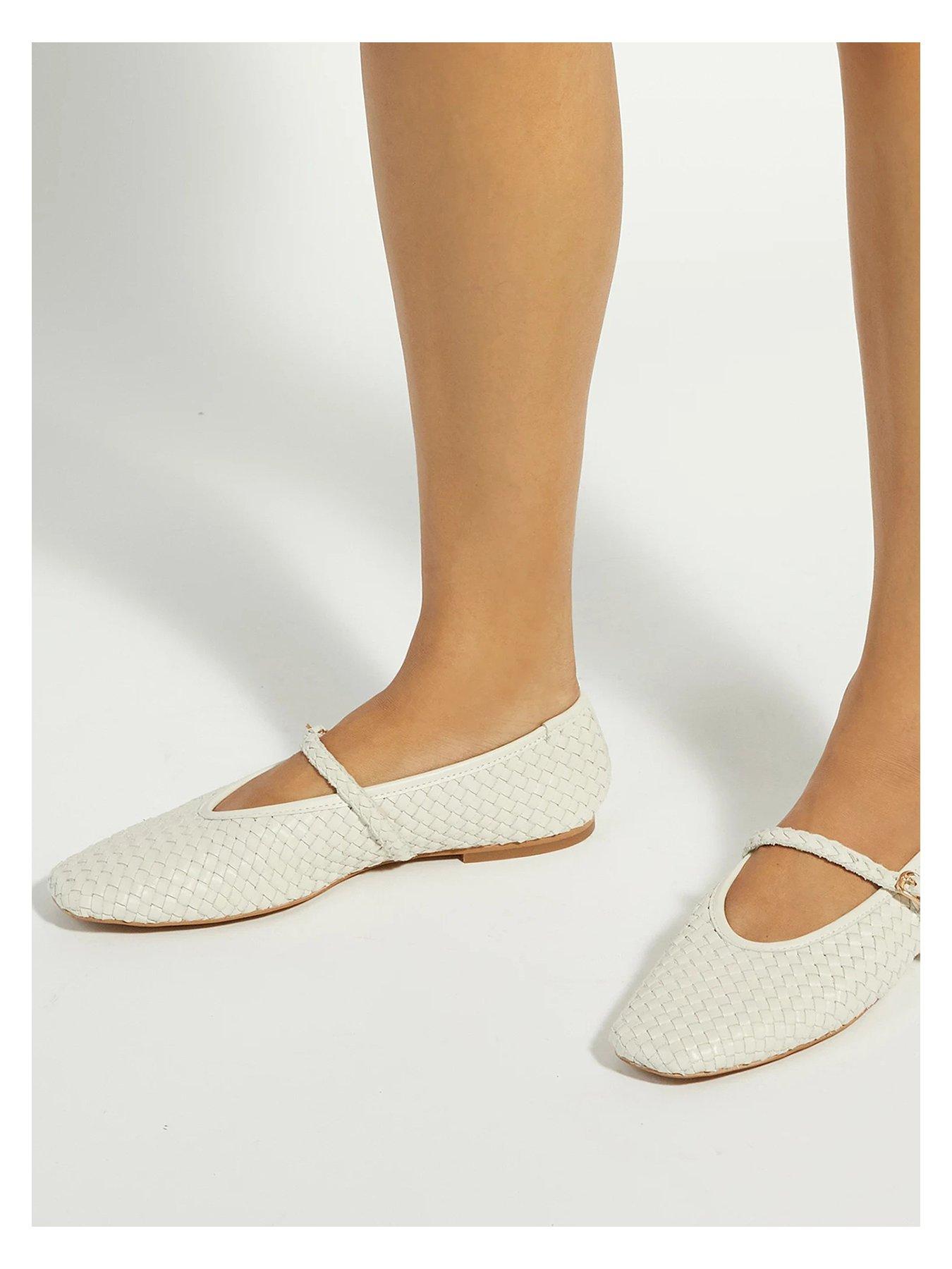 Image 4 of 4 of Dune London Headliner Ladies Wide Fit - Cream