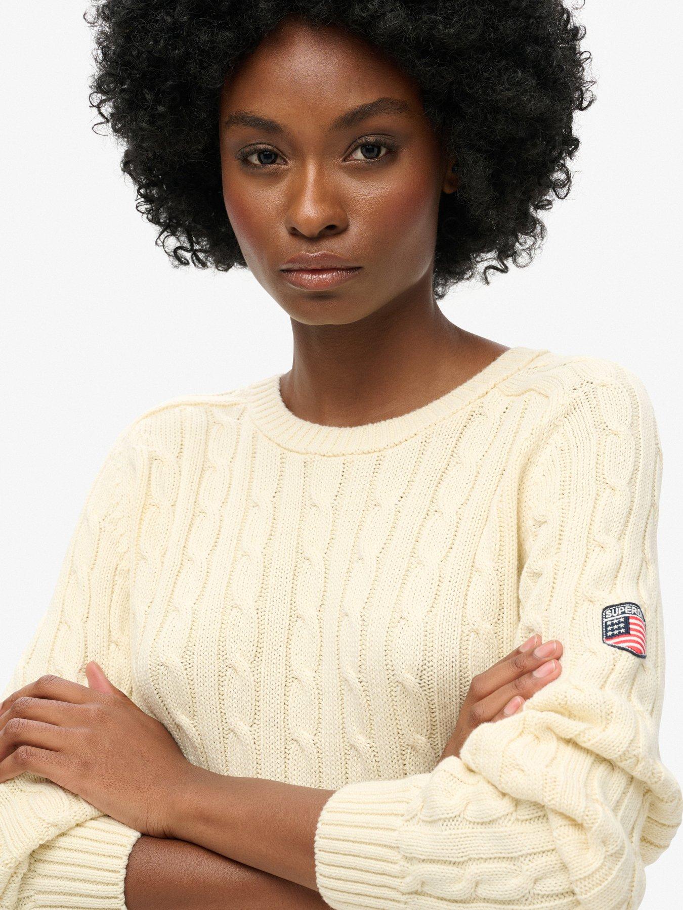 superdry-slouchy-cable-knit-jumper-whiteoutfit