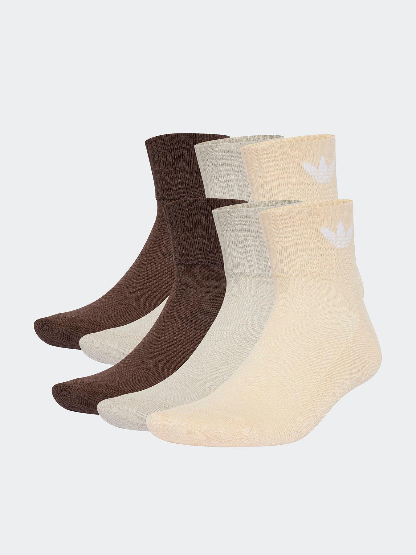 adidas Originals Mid Ankle Trefoil Socks 6 Pack - Multi