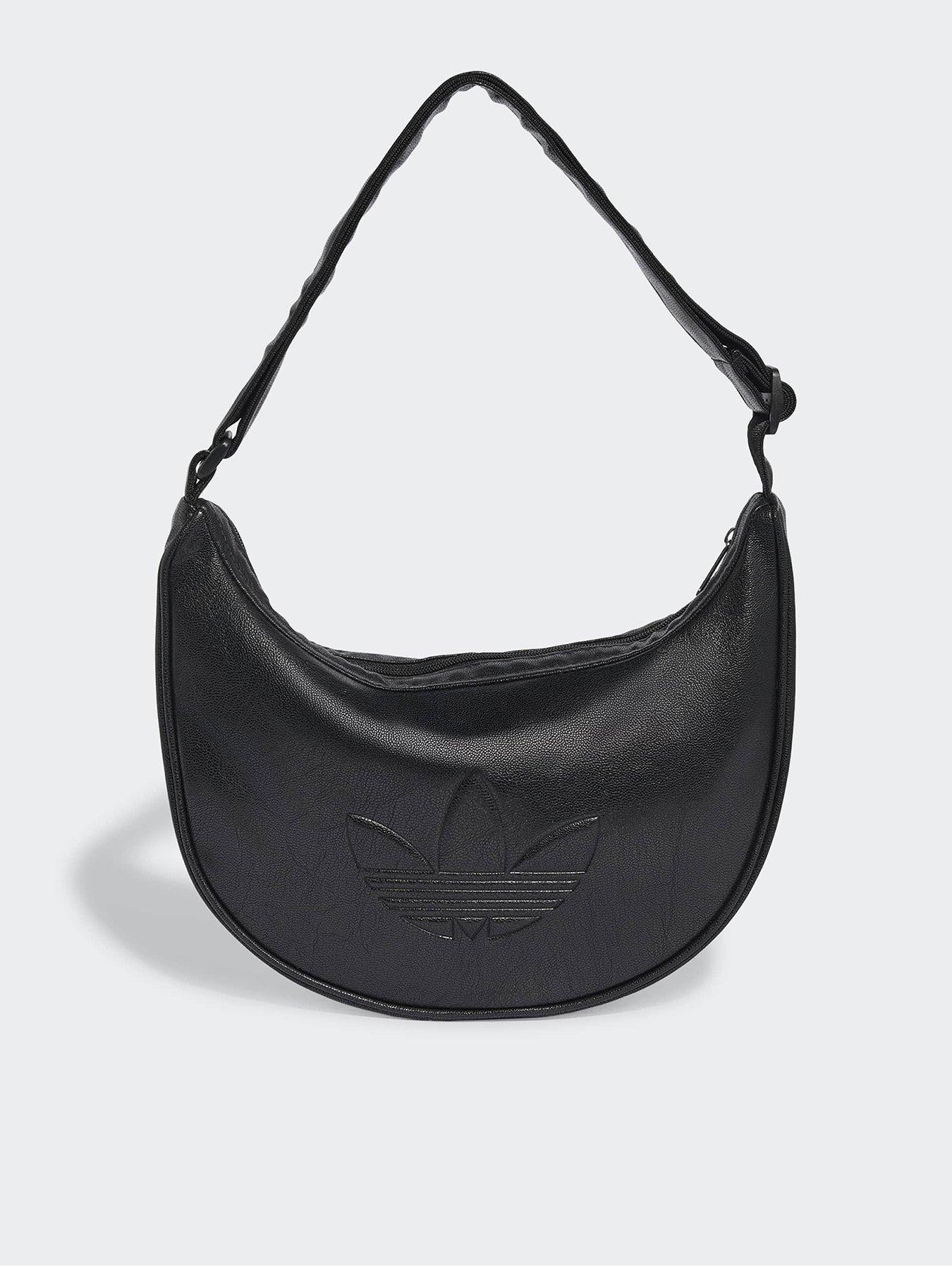 Image 1 of 6 of adidas Originals Adicolor Half Crescent Metallic Bag - Black