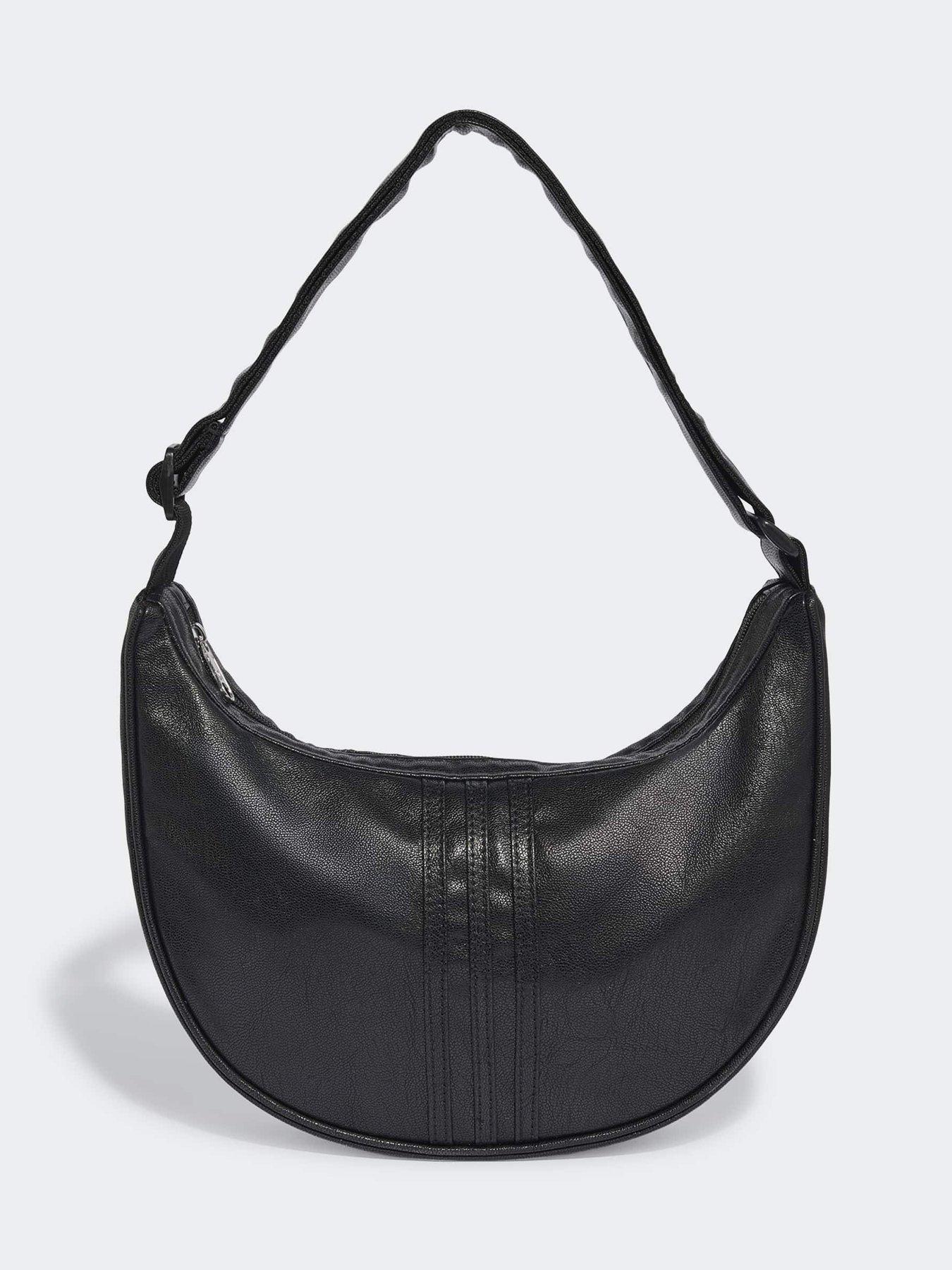 Image 2 of 6 of adidas Originals Adicolor Half Crescent Metallic Bag - Black