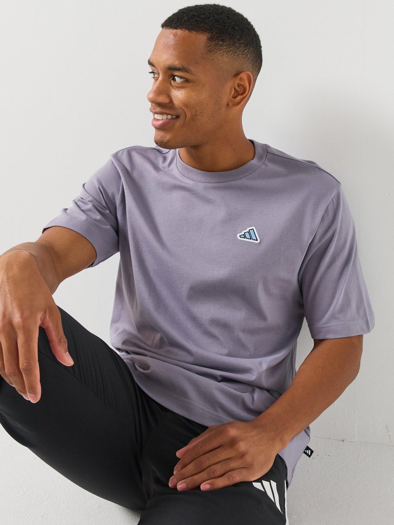 adidas Sportswear Mens Icon Tee - Purple