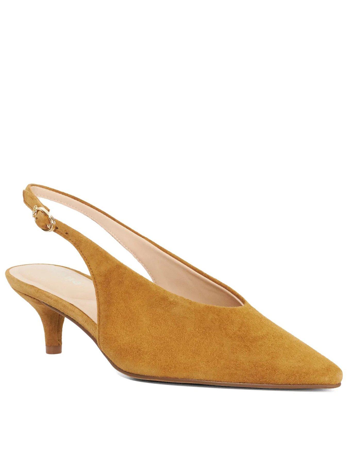 Dune London Crediblity Slingback Court Shoes - Brown