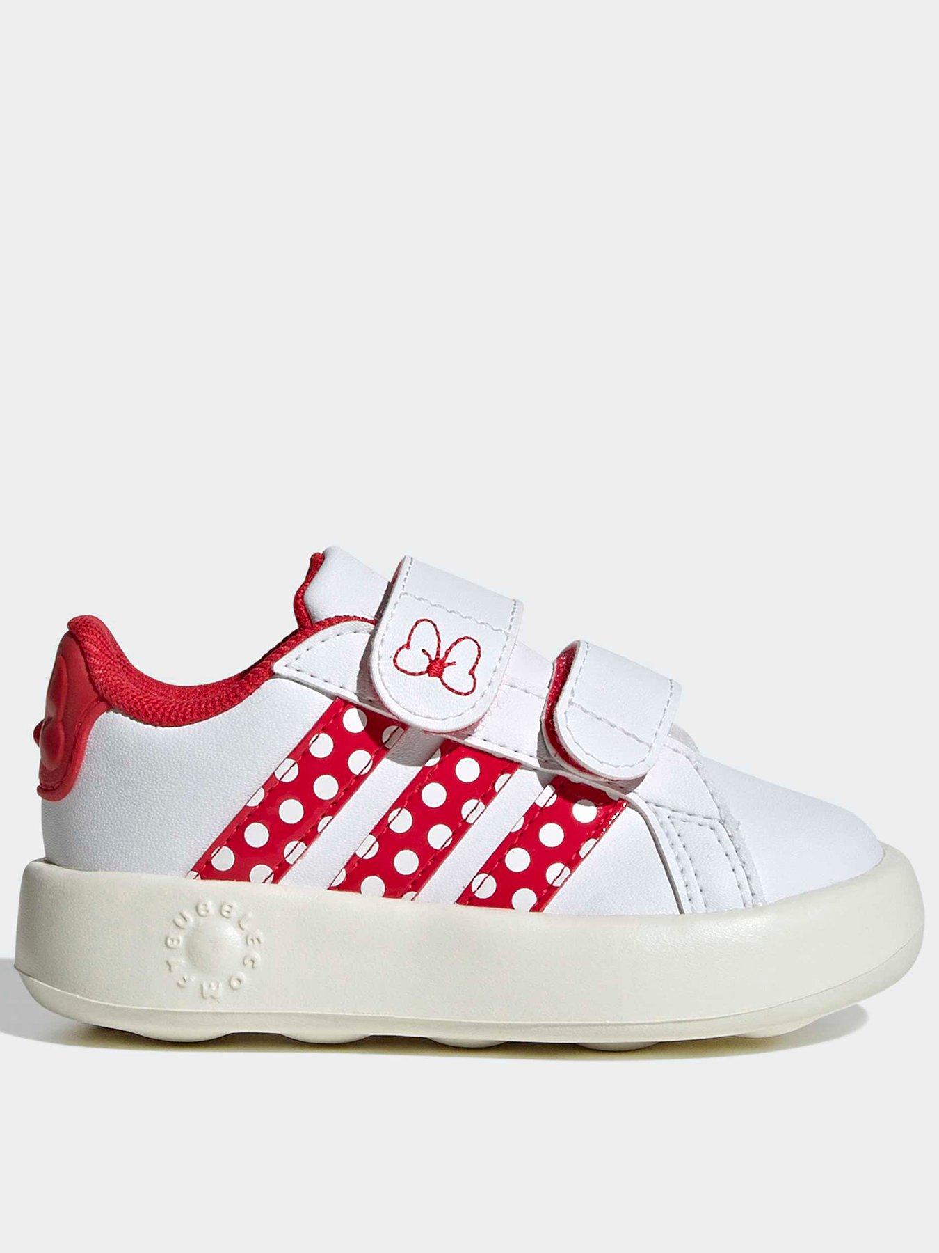 adidas Sportswear Infant Grand Court Minnie Mouse Trainers - White