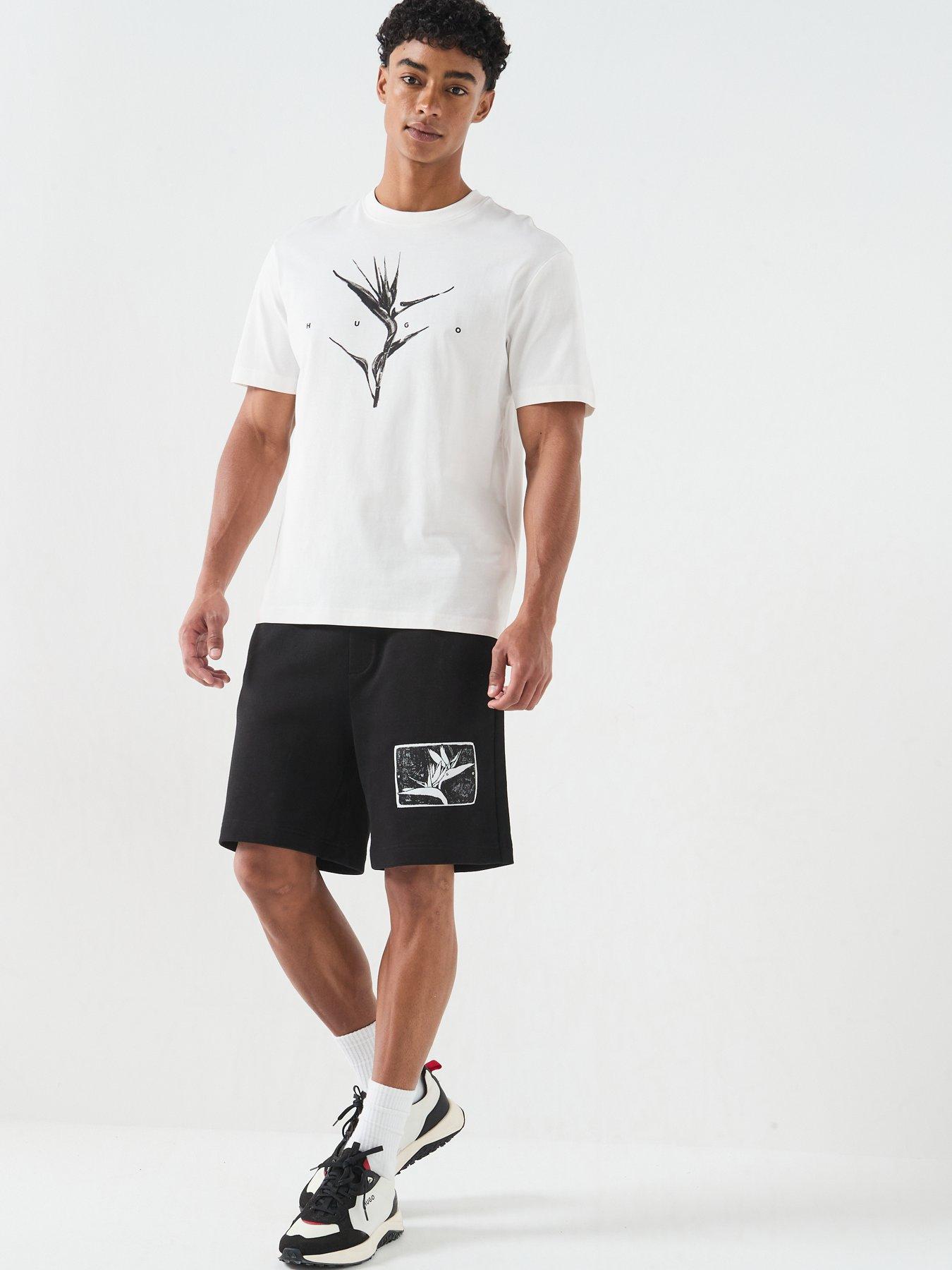 Image 3 of 6 of HUGO Darise Bird Graphic T-Shirt - Off White