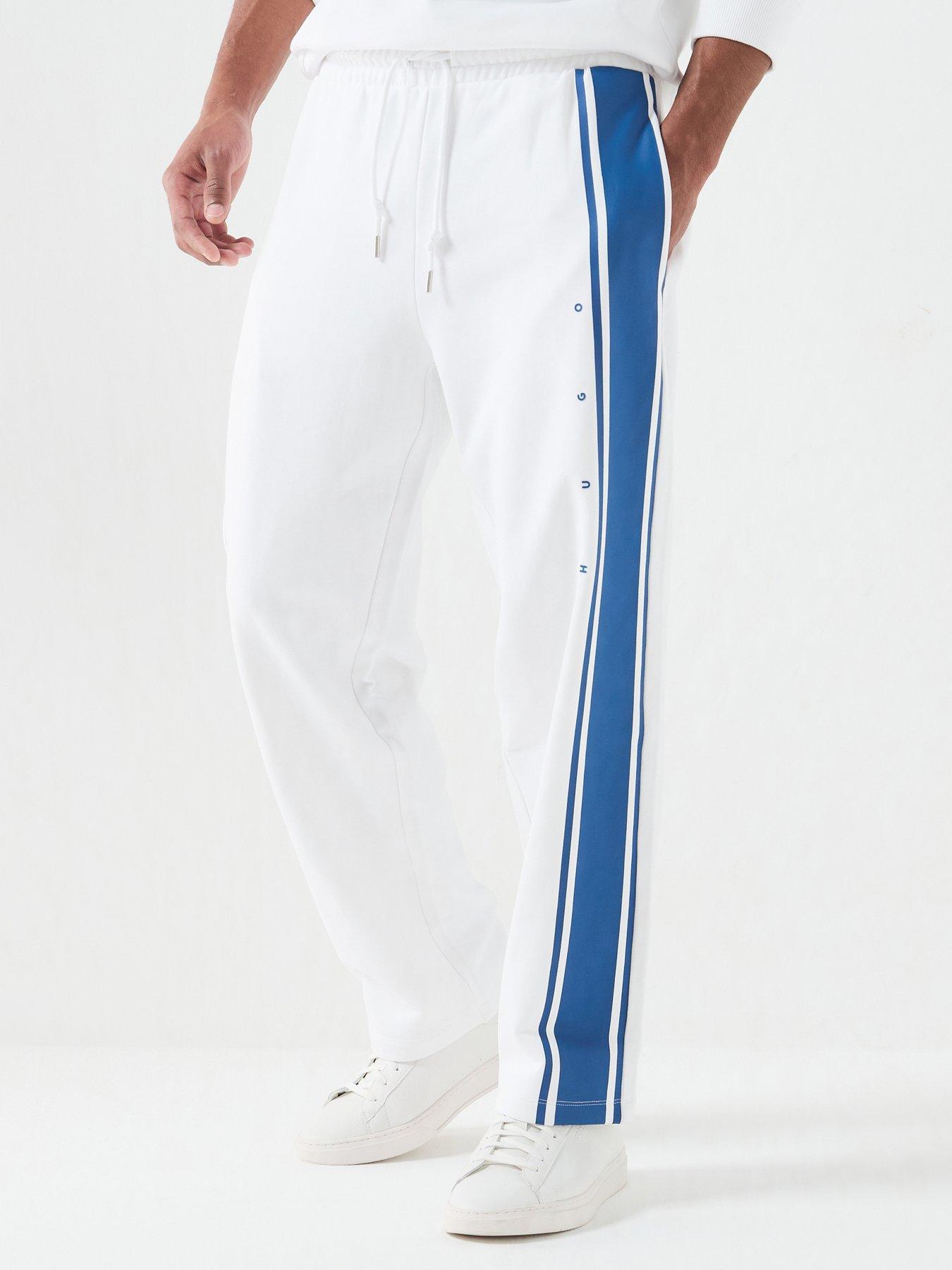 HUGO Demsipant Stripe Detail Joggers - White