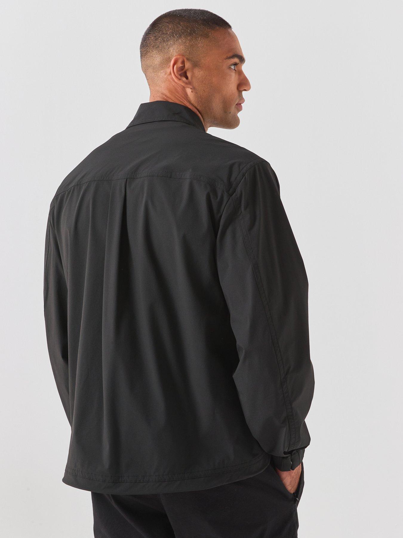 Image 2 of 6 of BOSS Layok_M Nylon Overshirt - Black