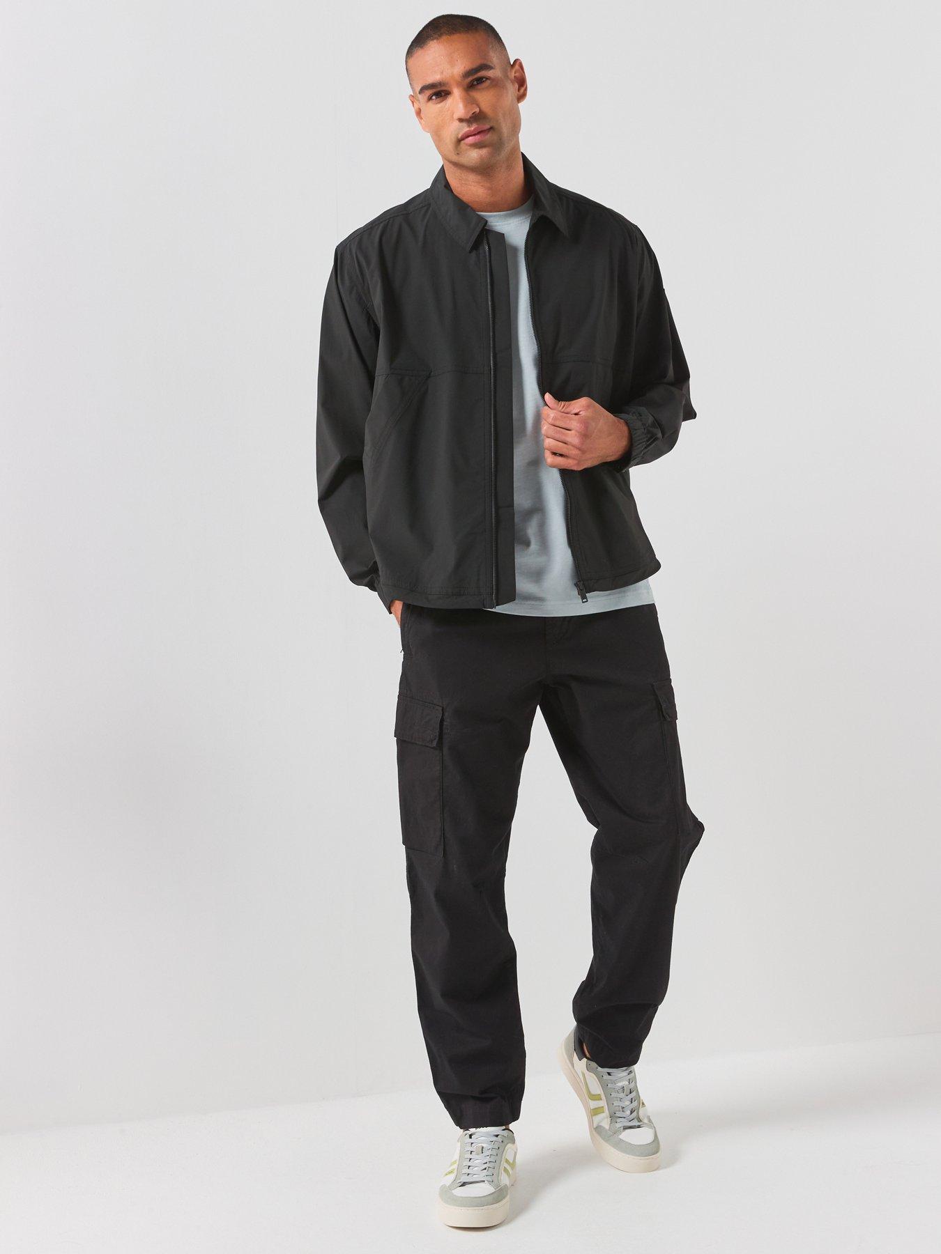 Image 3 of 6 of BOSS Layok_M Nylon Overshirt - Black