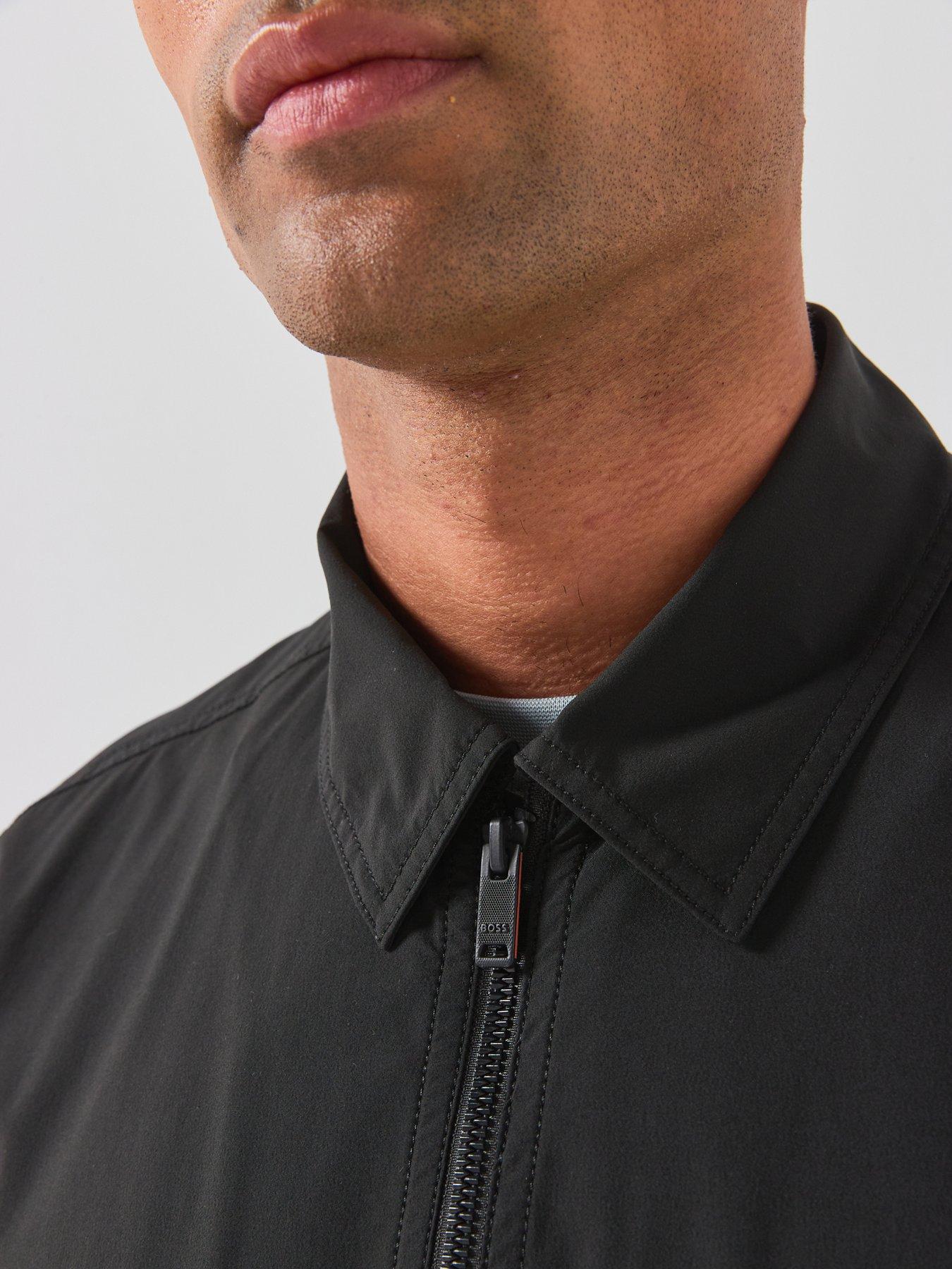 Image 6 of 6 of BOSS Layok_M Nylon Overshirt - Black