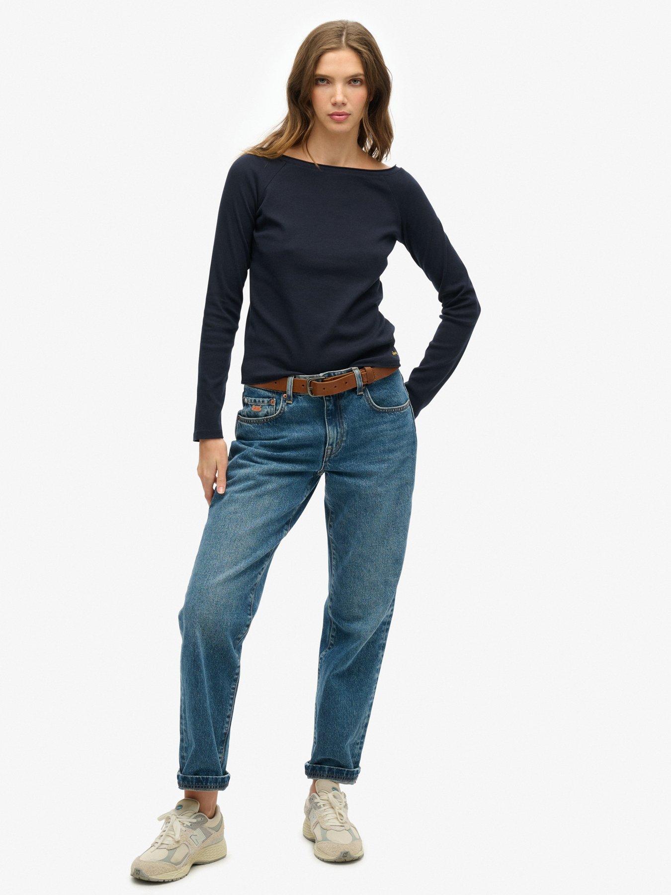 Image 3 of 5 of Superdry Bardot Off Shoulder Top - Cream