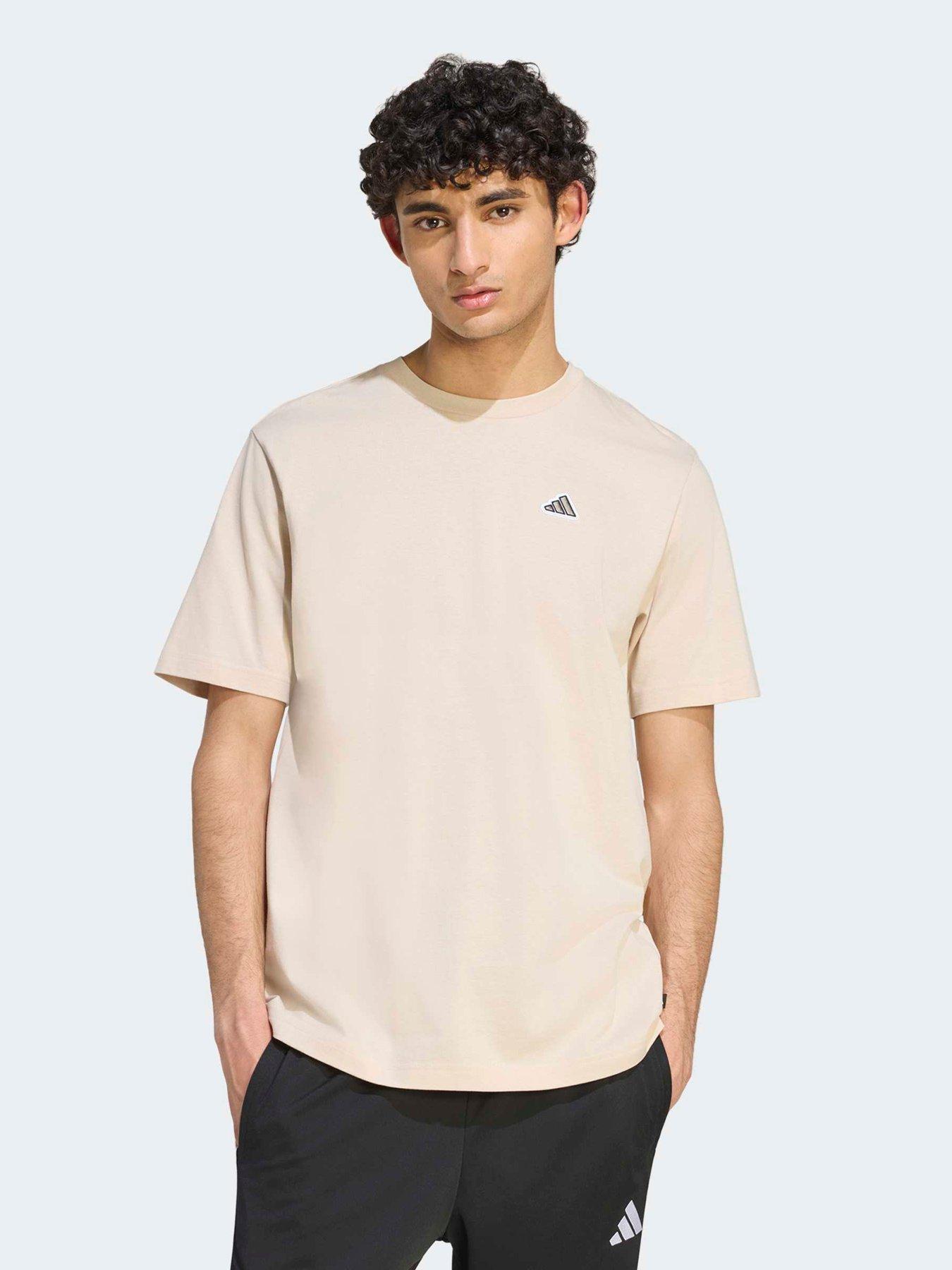 adidas Sportswear Mens Icon Tee - Beige