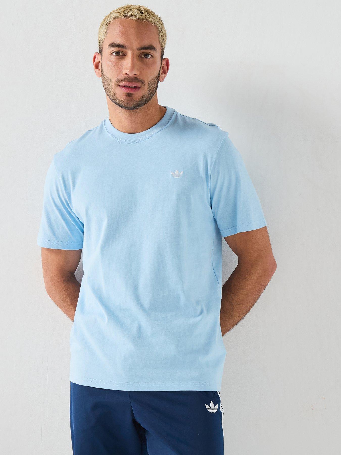 Image 1 of 6 of adidas Originals Mens Essentials Short Sleeve T-shirt - Blue