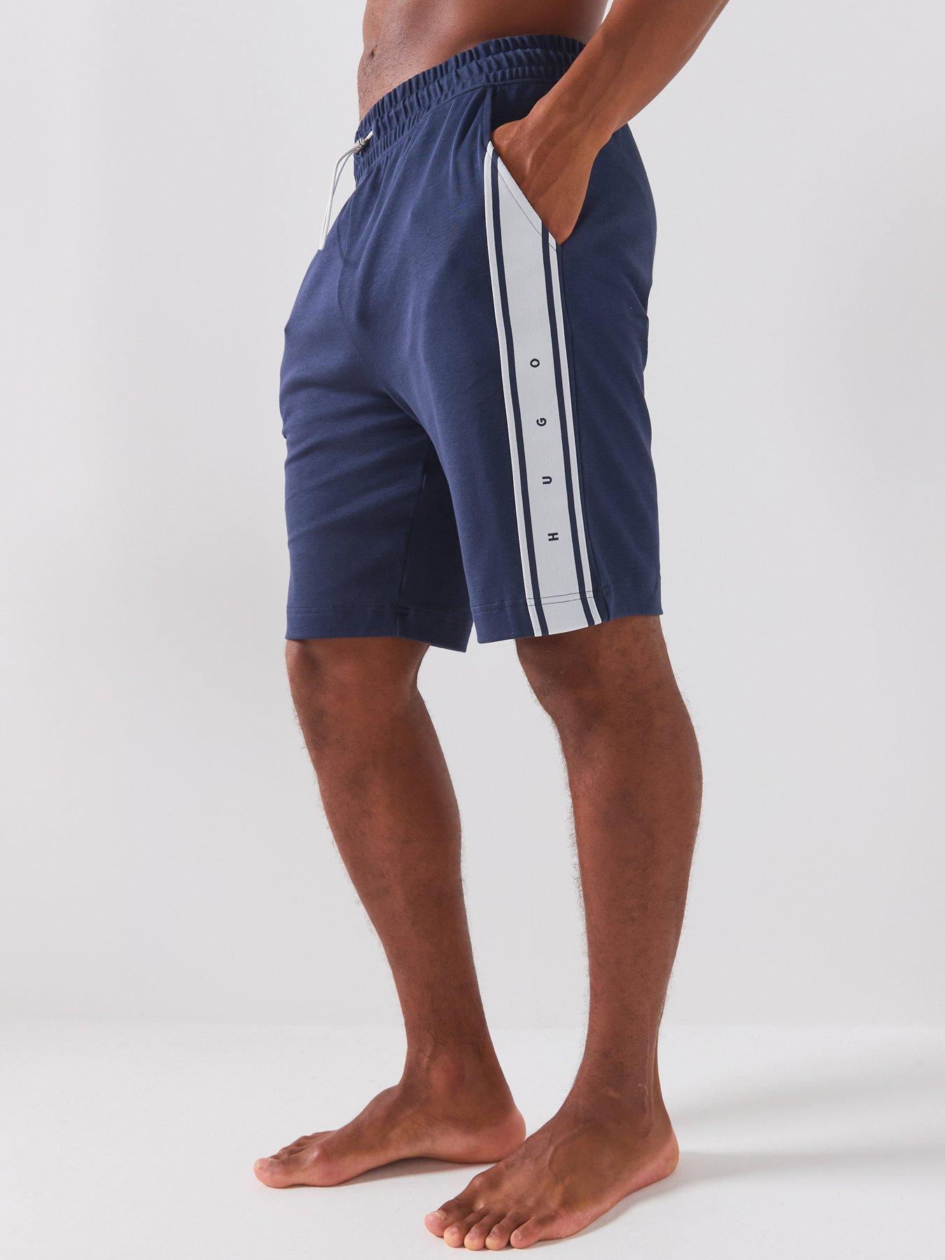 Image 1 of 6 of HUGO Bodywear Nautix Spaced Logo Shorts - Navy