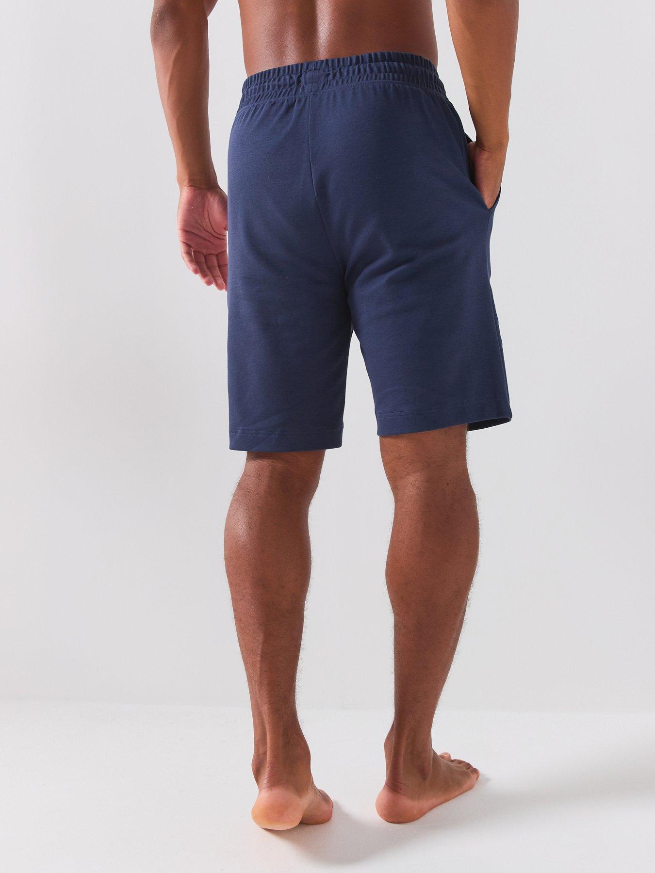 Image 2 of 6 of HUGO Bodywear Nautix Spaced Logo Shorts - Navy
