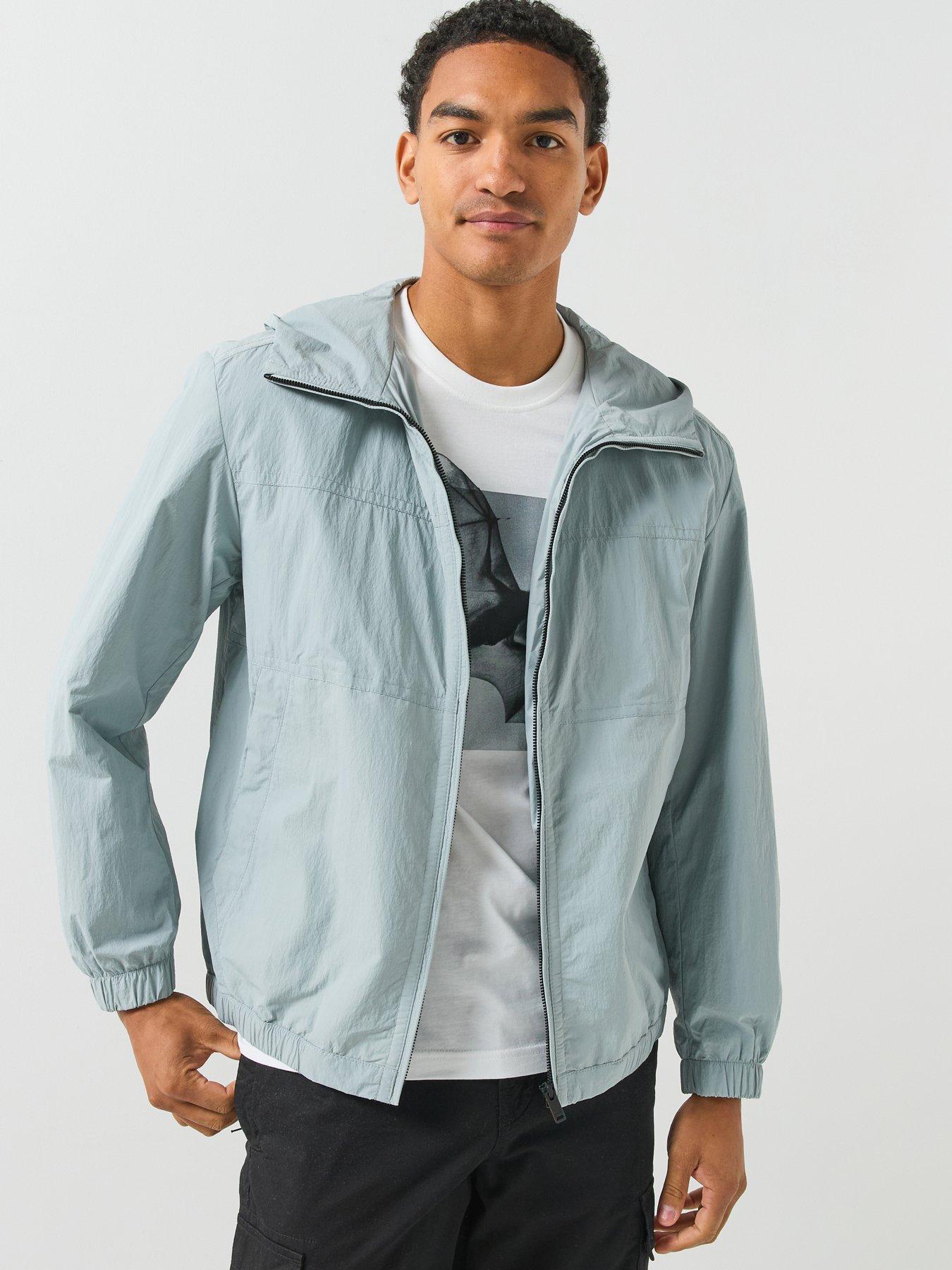 BOSS Boss Otily1 Lightweight Hooded Shell Jacket - Grey