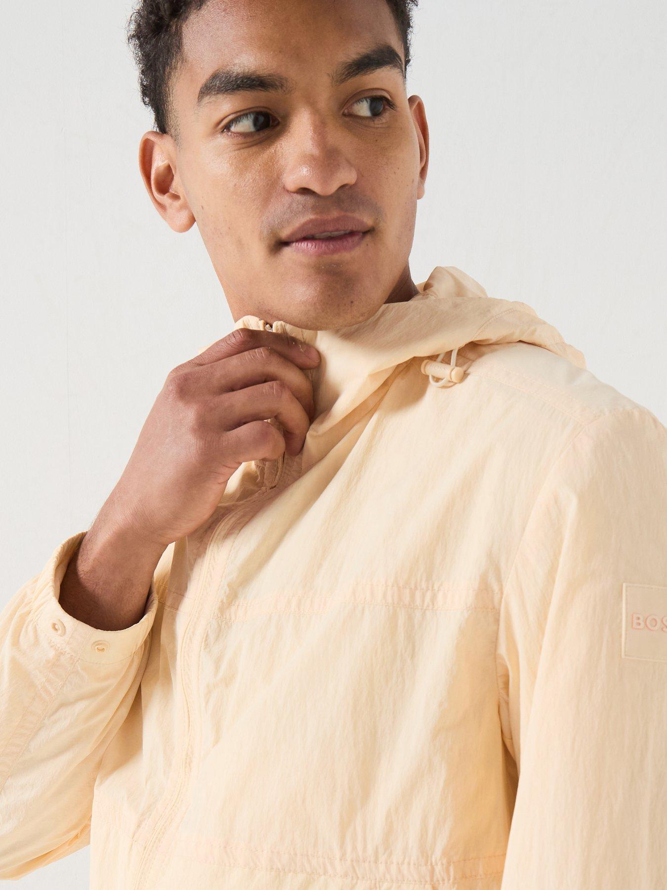 Image 4 of 5 of BOSS Otily1 Lightweight Hooded Shell Jacket - Orange