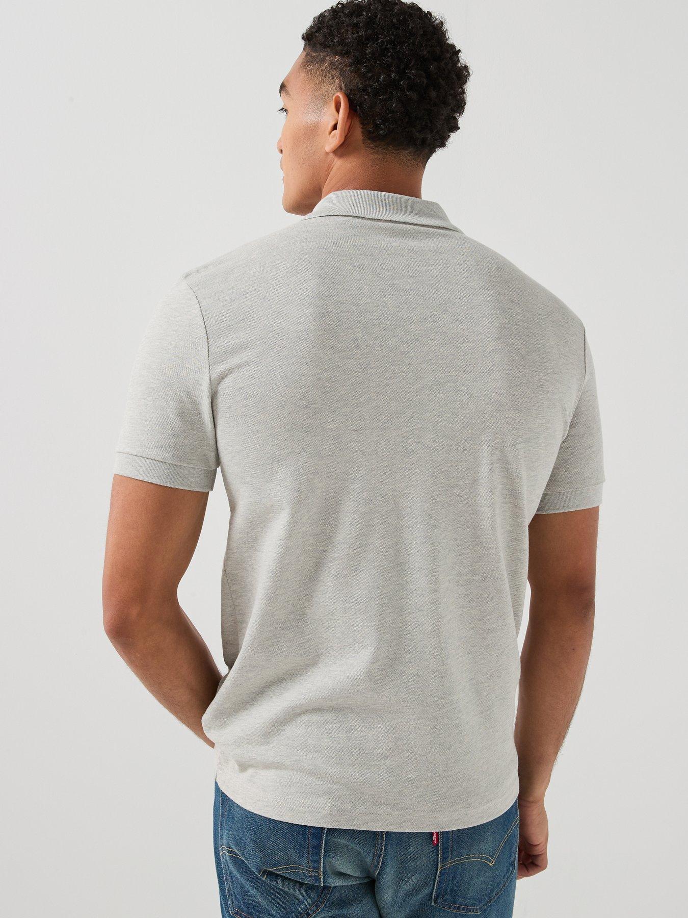 Image 2 of 6 of BOSS Passenger Tonal Patch Logo Polo Shirt - Grey