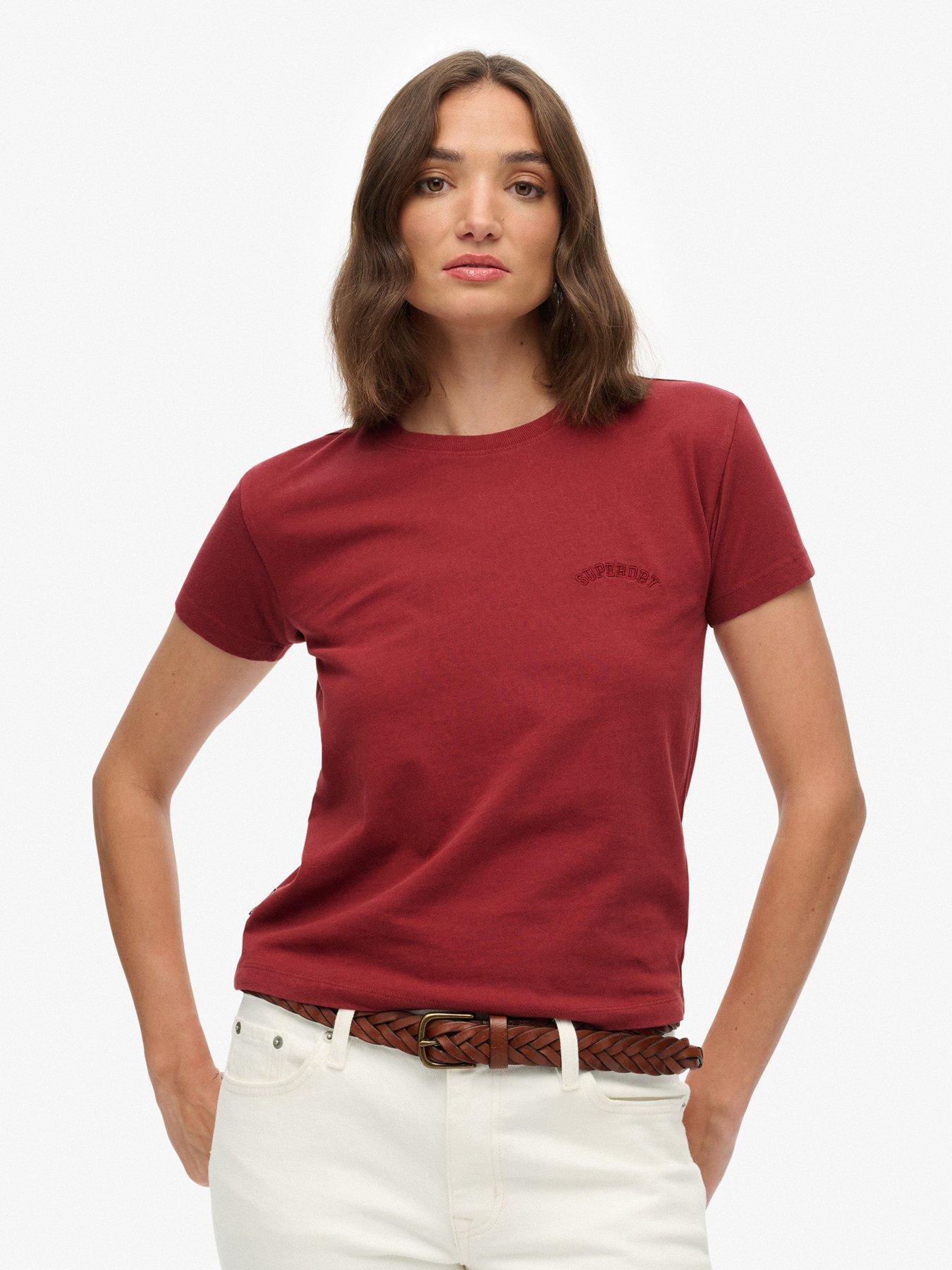 superdry-essential-logo-fitted-t-shirt-redfront