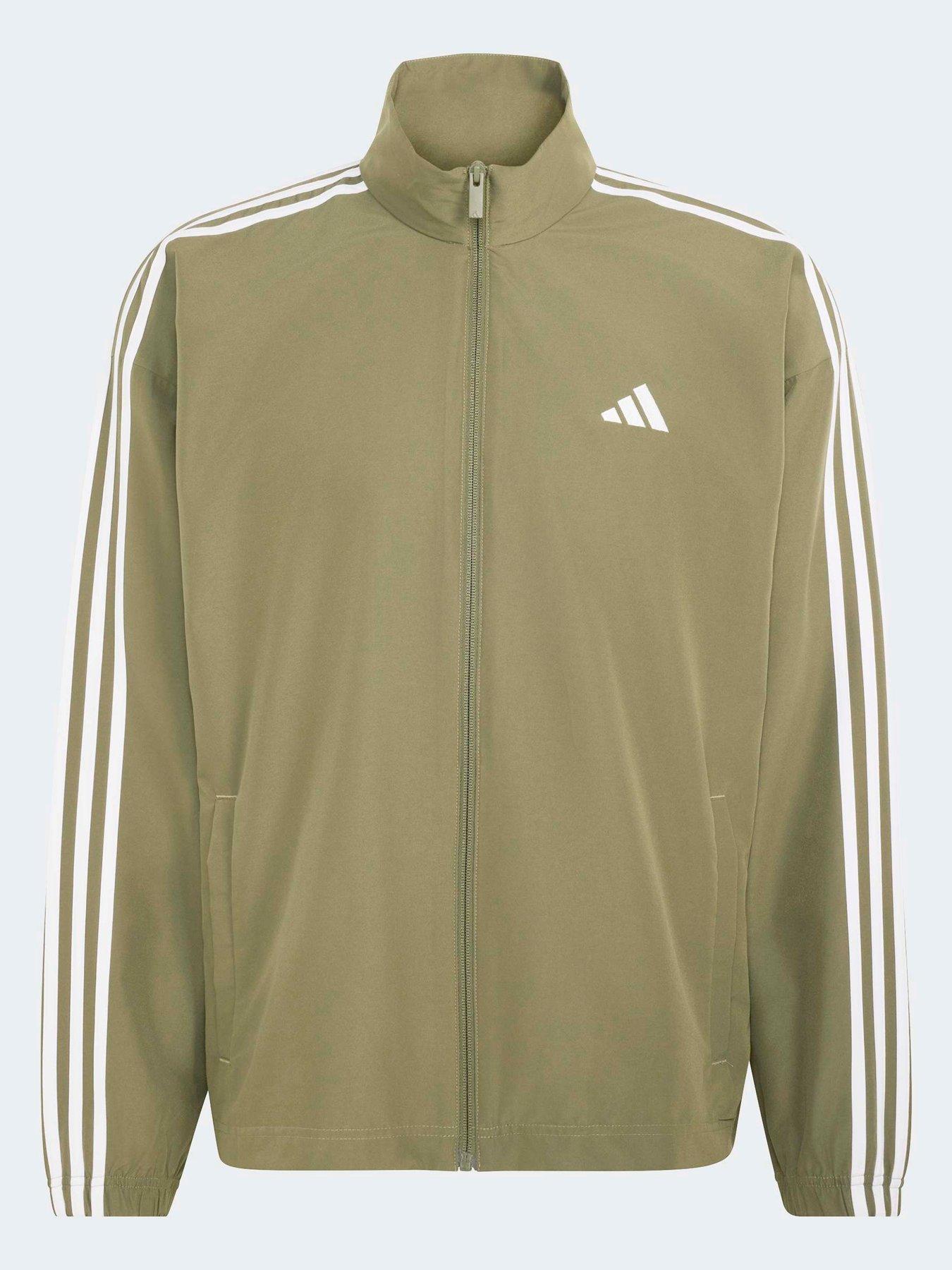 Image 7 of 7 of adidas Sportswear Mens 3 Stripe Woven Tracksuit - Green