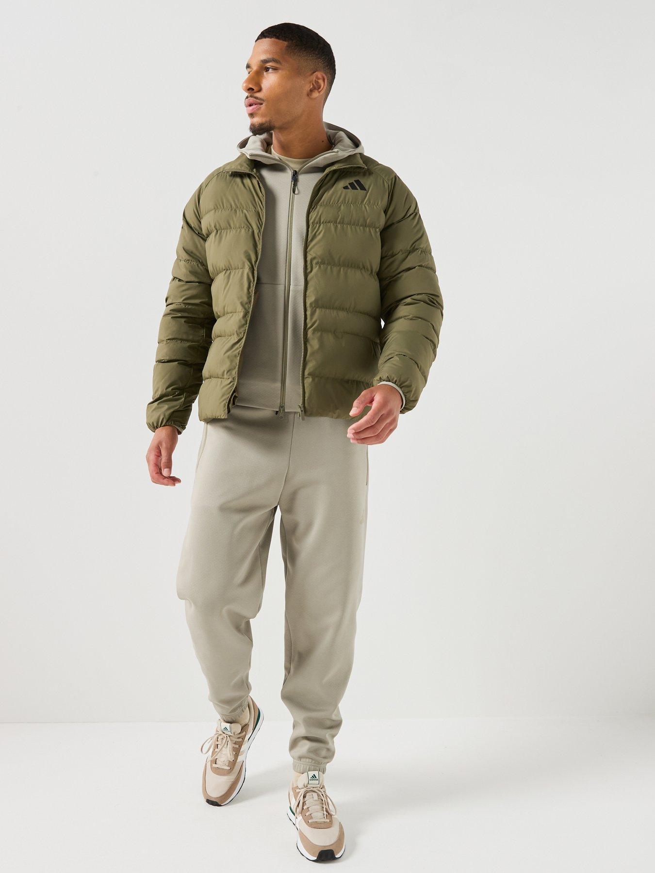 Image 3 of 6 of adidas Sportswear Mens Essentials Superdown Padded Jacket - Green