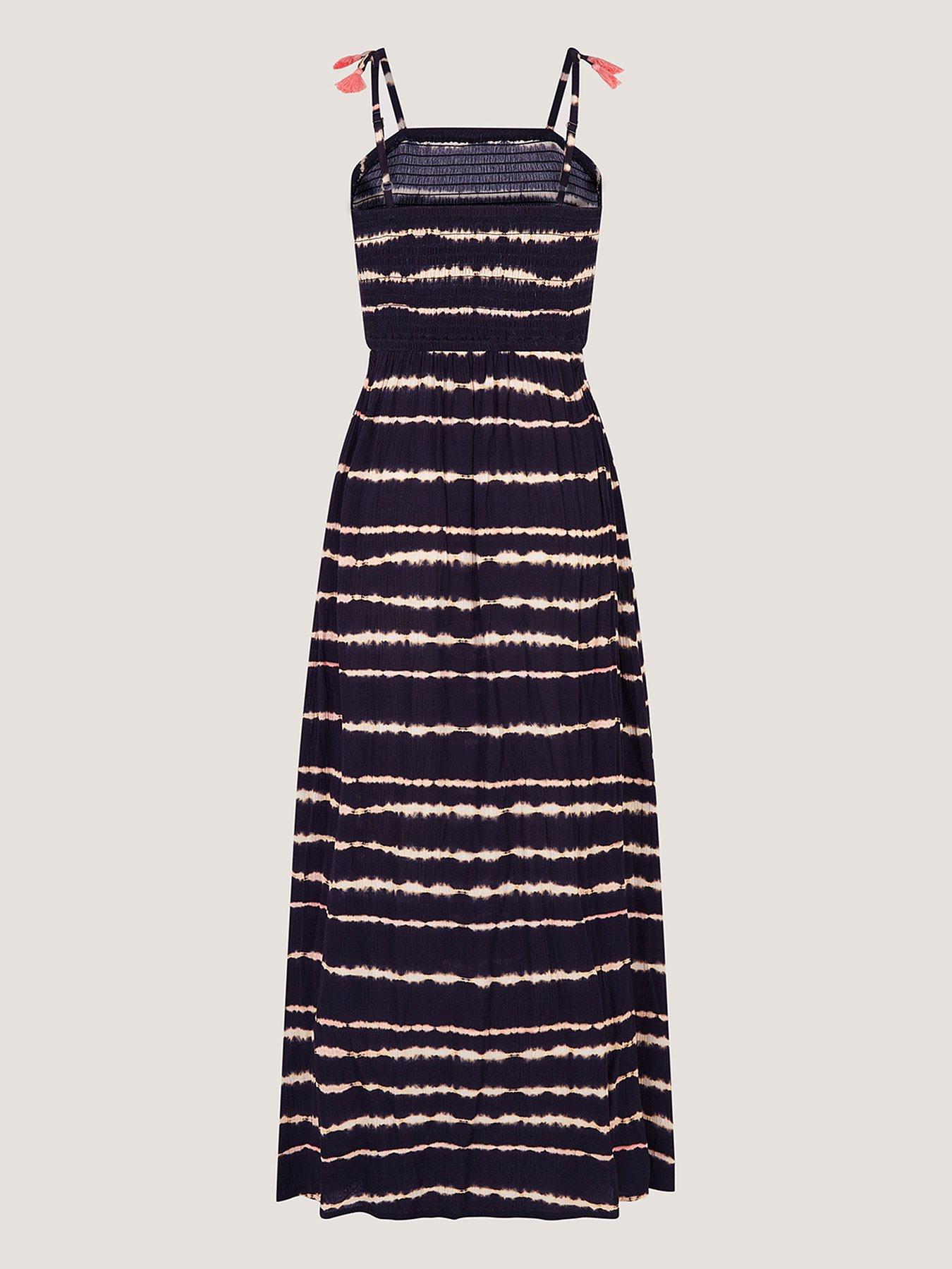Image 2 of 3 of Monsoon Girls Storm Tie Dye Maxi Dress - Black