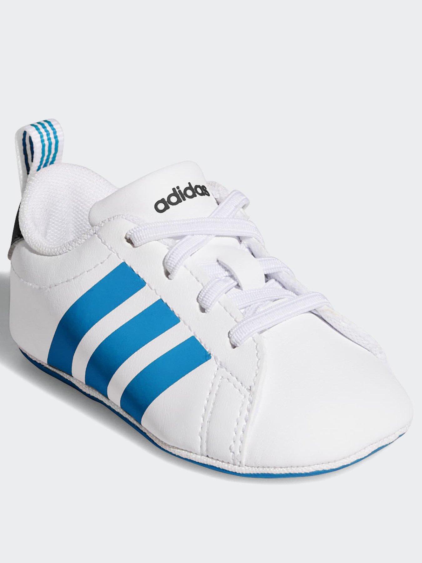 Image 2 of 7 of adidas Sportswear Infant Grand Court Crib - White