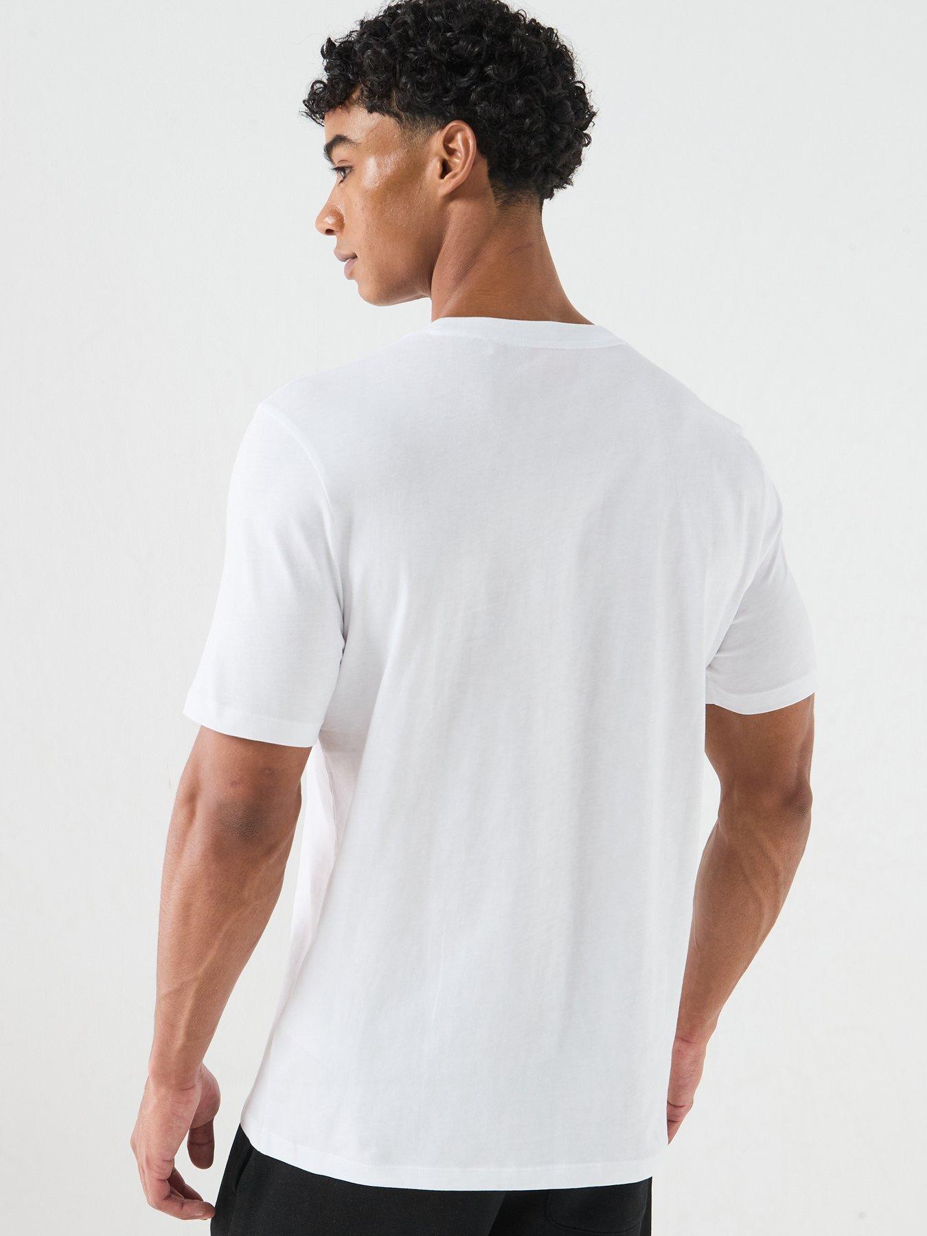 Image 2 of 5 of HUGO Dirunn Large Birds Graphic T-Shirt - White