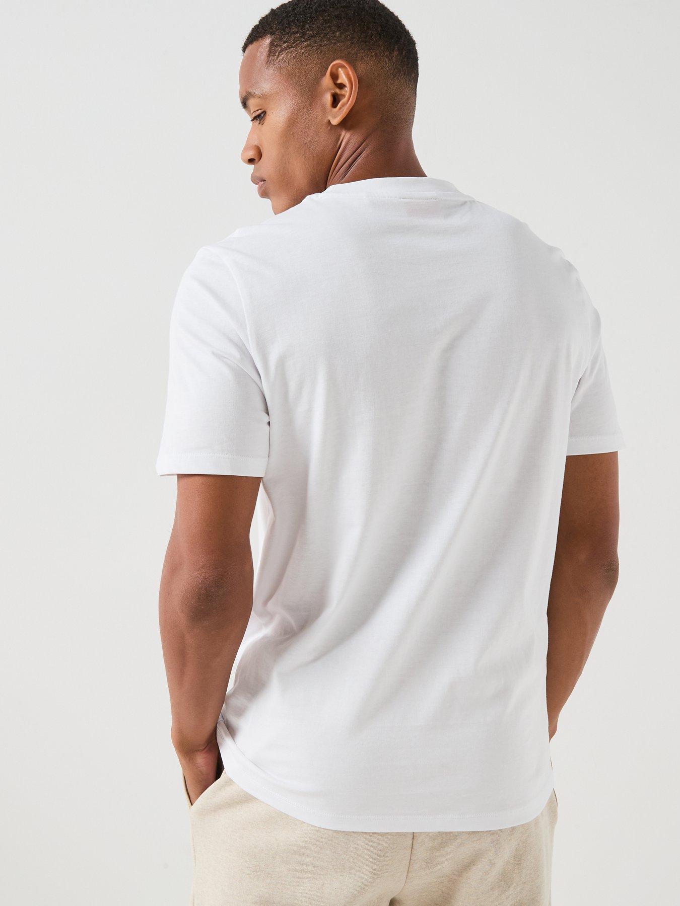 Image 2 of 6 of HUGO Durectee Record Emblem T-Shirt - White