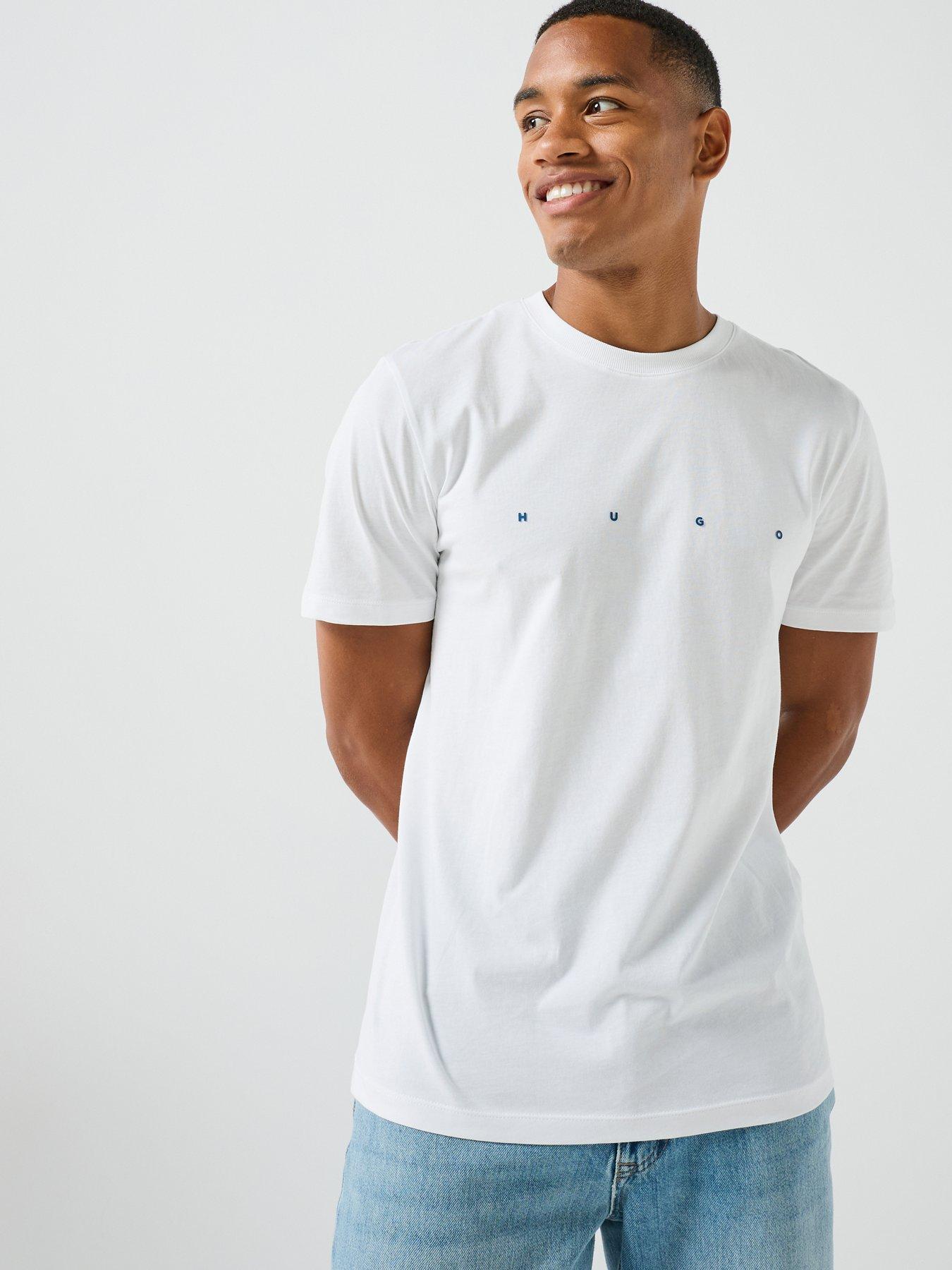 HUGO Dorosi Spaced Logo T-Shirt - White