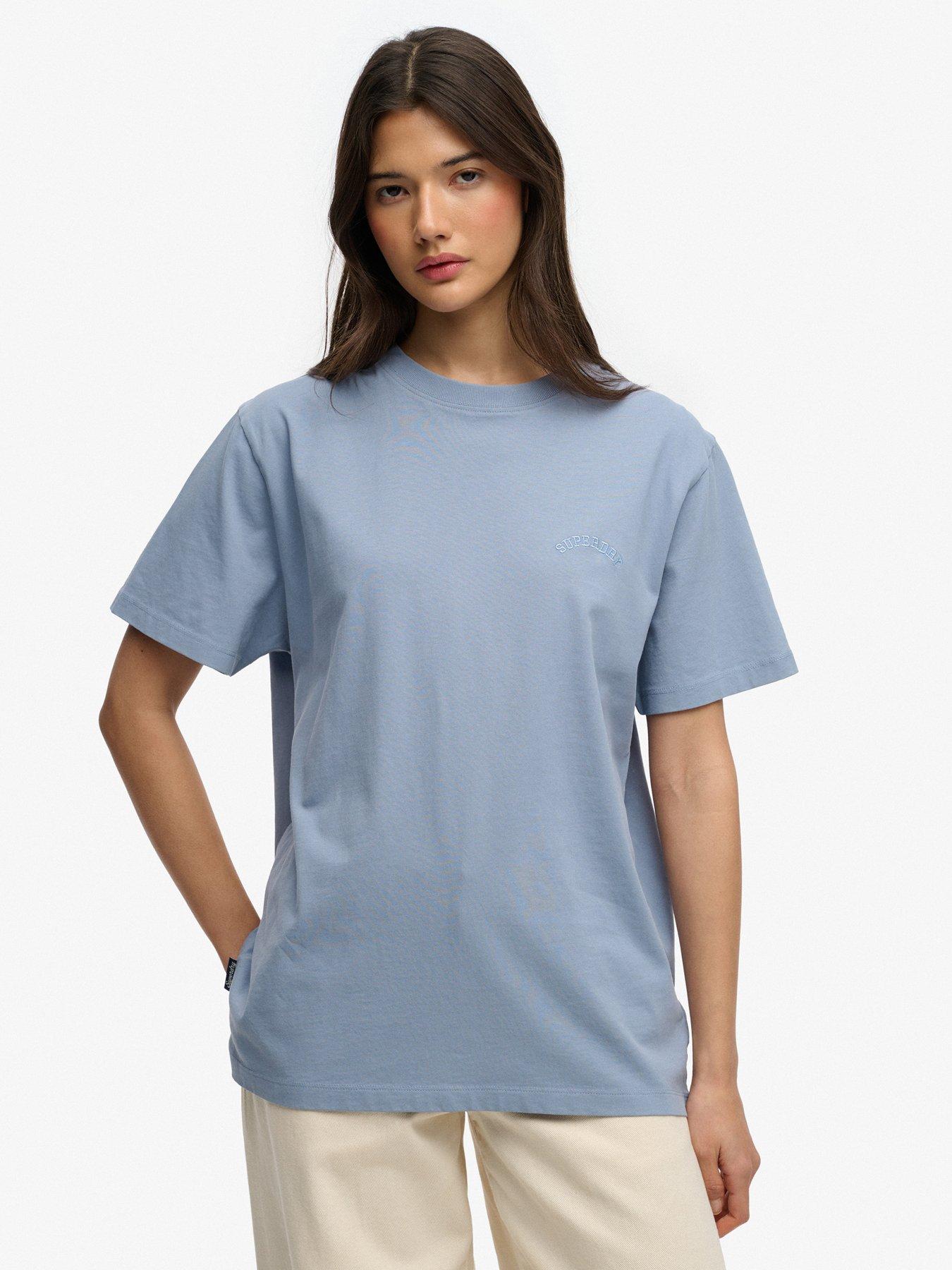 Superdry Essential Logo Loose T-Shirt - Blue