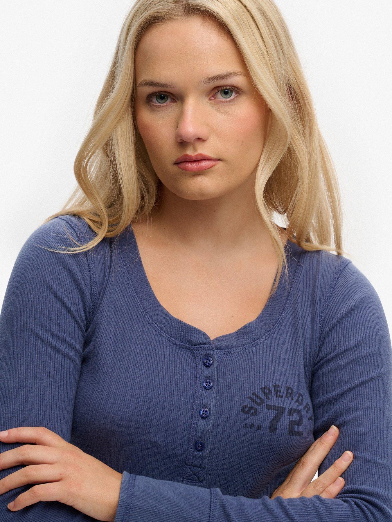 superdry-athletic-button-down-long-sleeve-top-navyoutfit