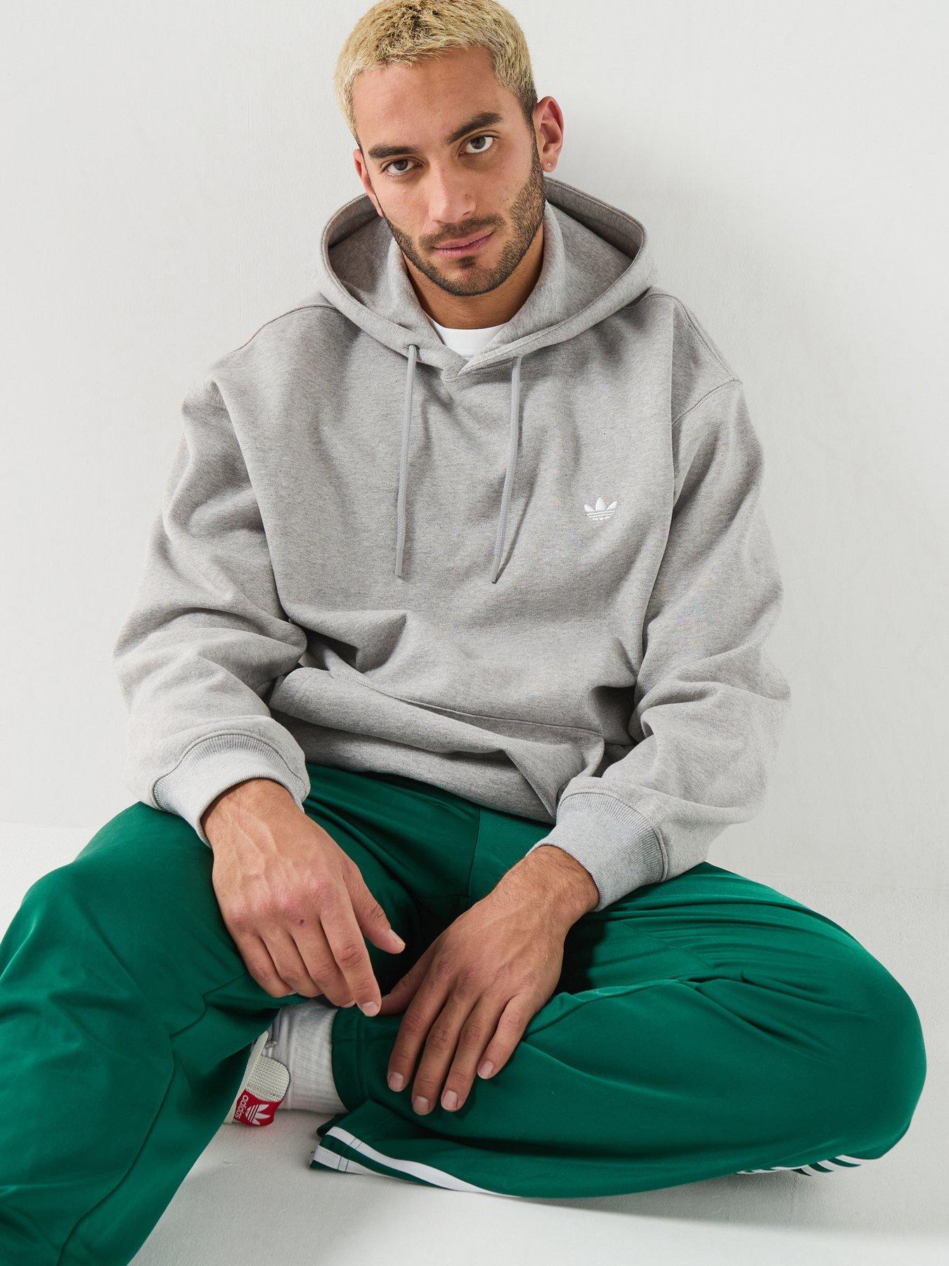 Image 6 of 6 of adidas Originals Mens Essentialong Sleeve Loose Hoodie - Grey