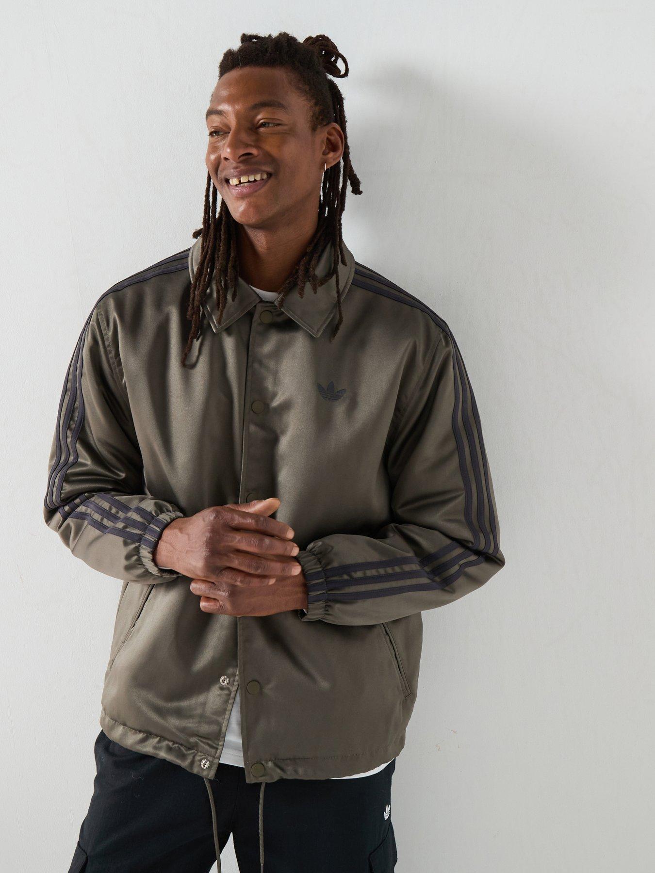 adidas Originals Mens 3 Stripe Jacket - Khaki