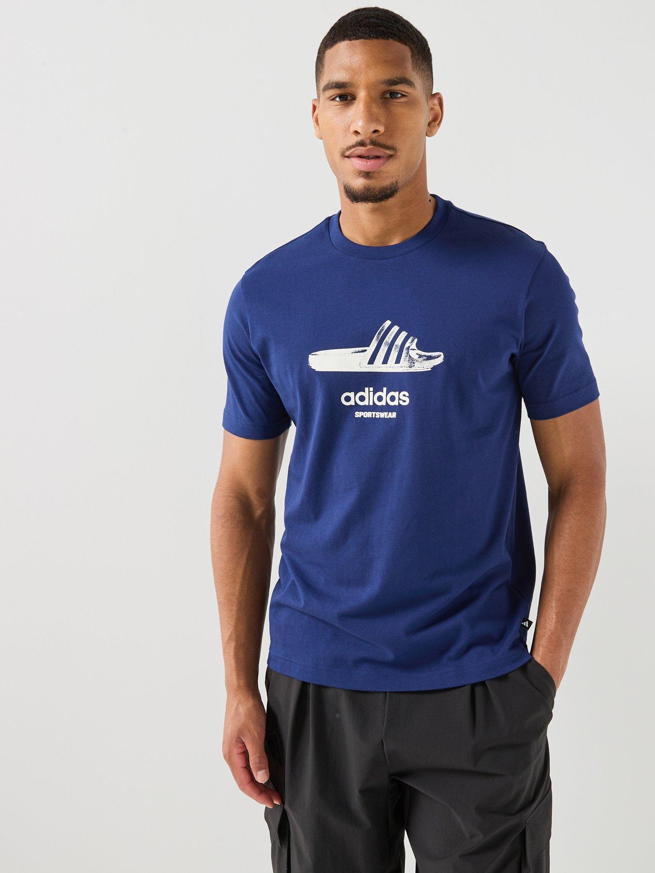 adidas Sportswear Mens Mens Graphic Tee - Blue