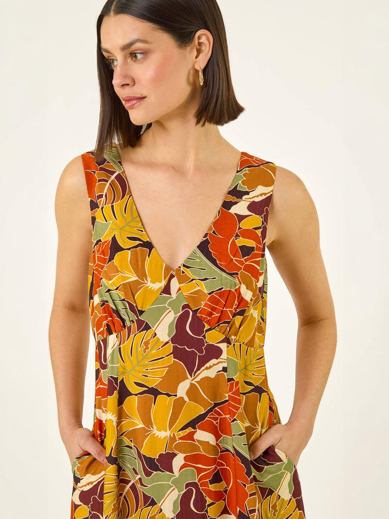 roman-leaf-print-tiered-midi-dressback
