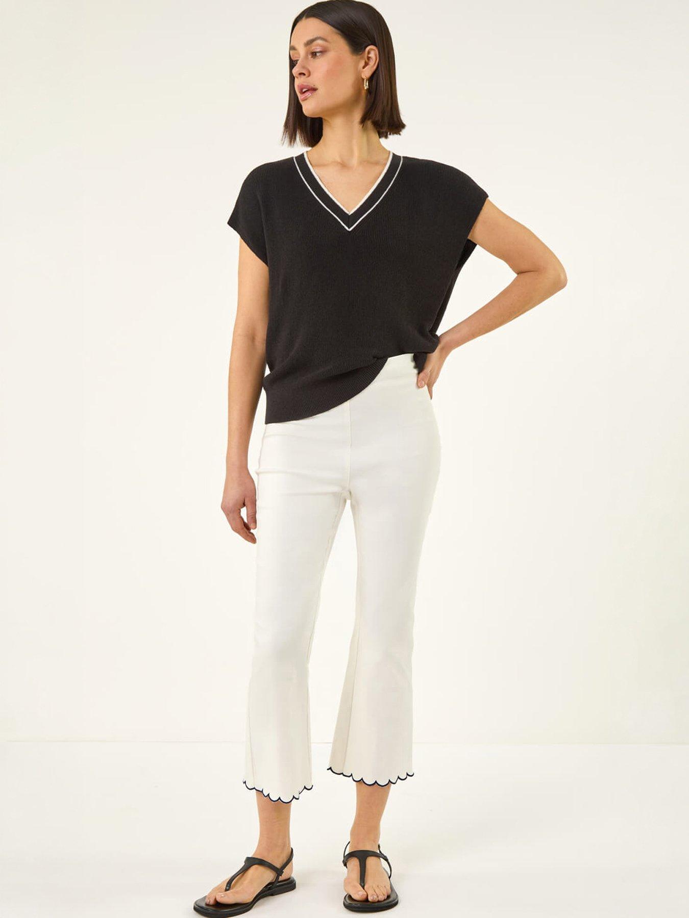 roman-flared-stretch-cropped-trousersback