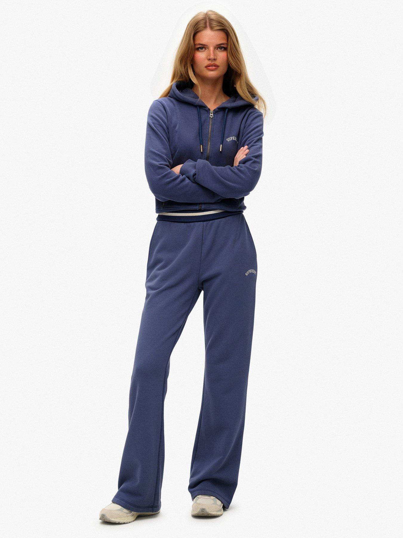 superdry-essential-logo-flare-joggers-navyback