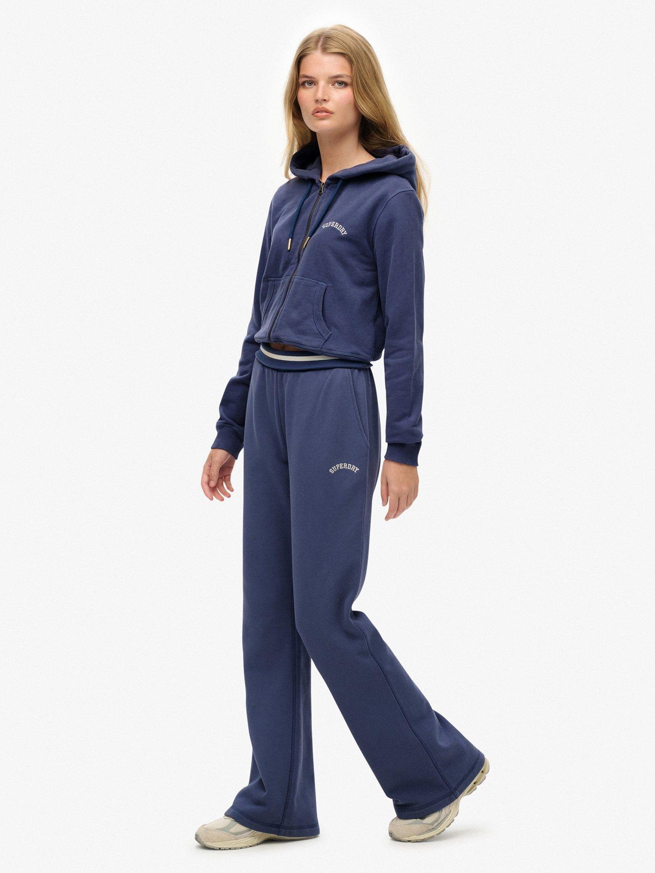 superdry-essential-logo-flare-joggers-navydetail