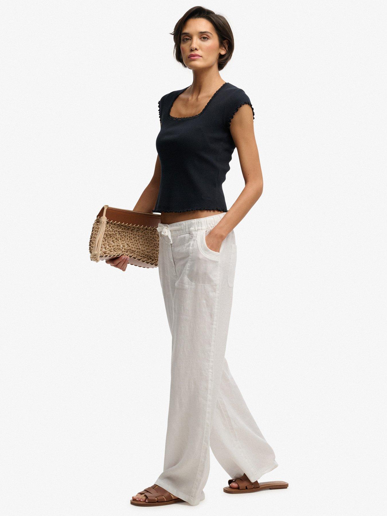 superdry-linen-low-rise-pantdetail