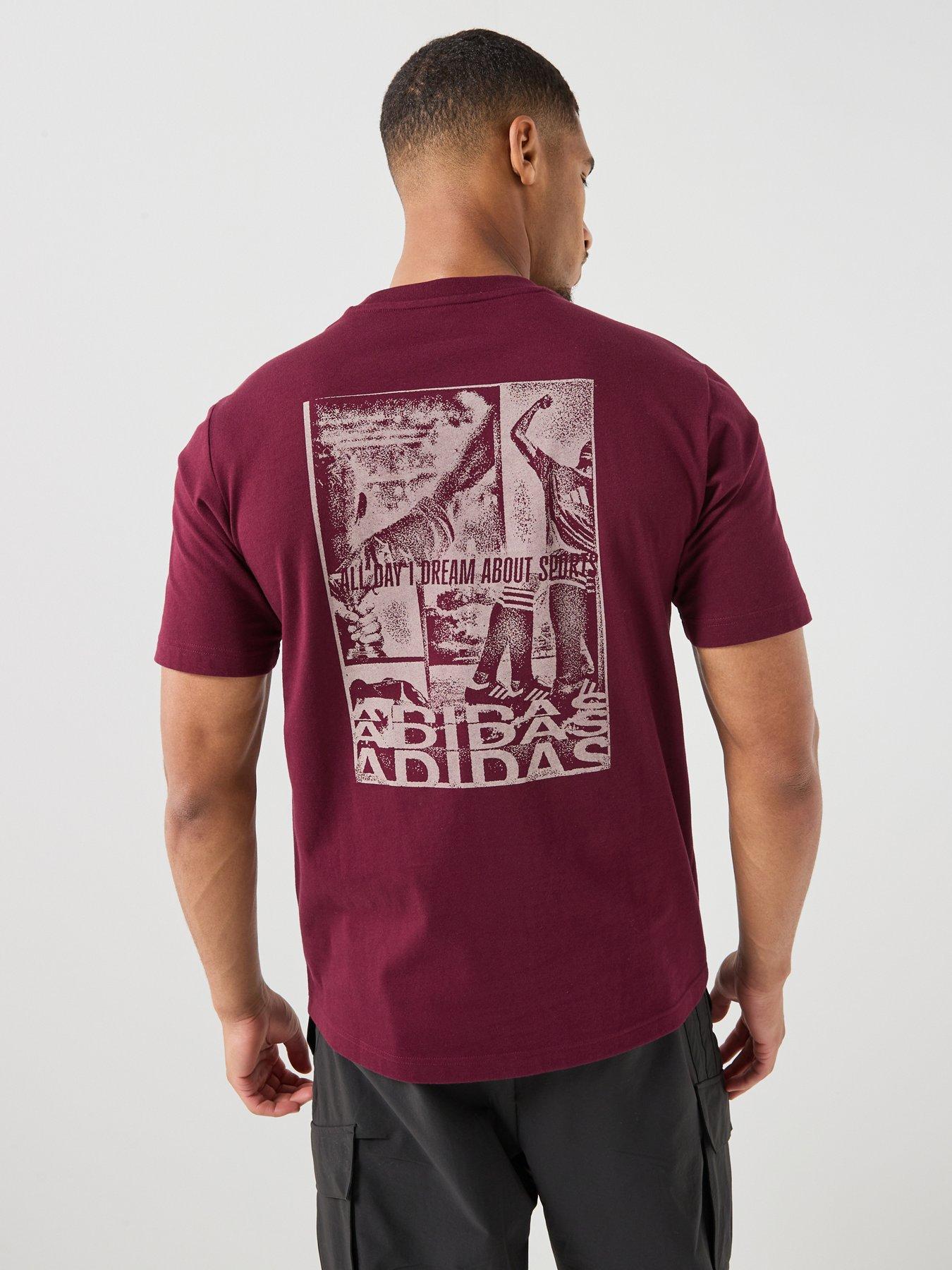Image 1 of 6 of adidas Sportswear Mens Mens Graphic Tee - Burgundy