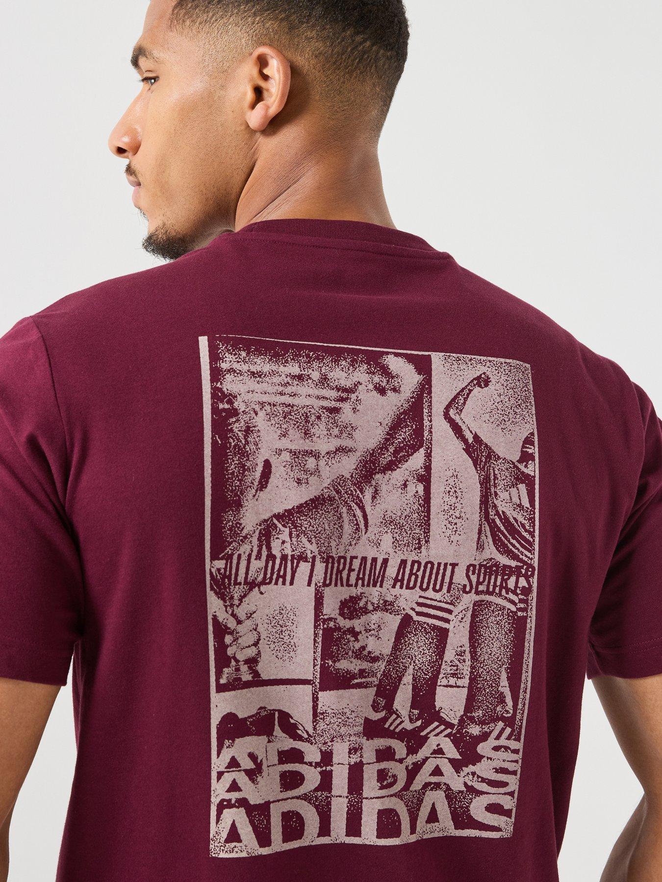 Image 5 of 6 of adidas Sportswear Mens Mens Graphic Tee - Burgundy