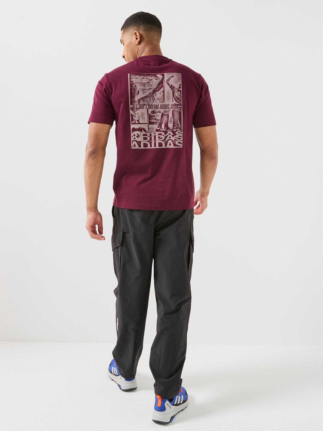 Image 6 of 6 of adidas Sportswear Mens Mens Graphic Tee - Burgundy