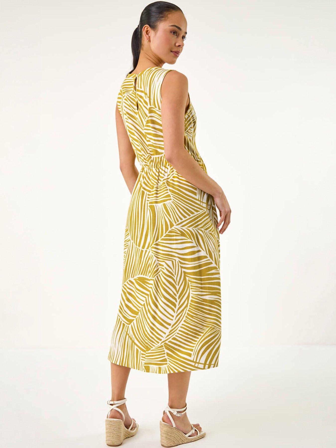 roman-petite-abstract-leaf-midi-dressstillFront